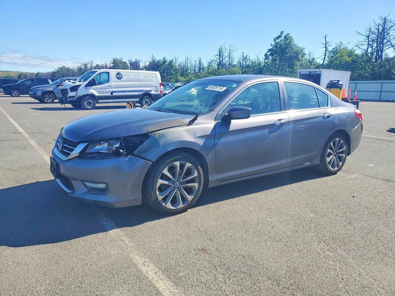 2014 Honda Accord Sport, VIN 1HGCR2F59EA012278 — Engine fire