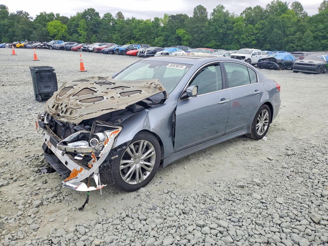 2014 Hyundai Genesis 3.8L, VIN KMHGC4DD6EU262322 — Перед