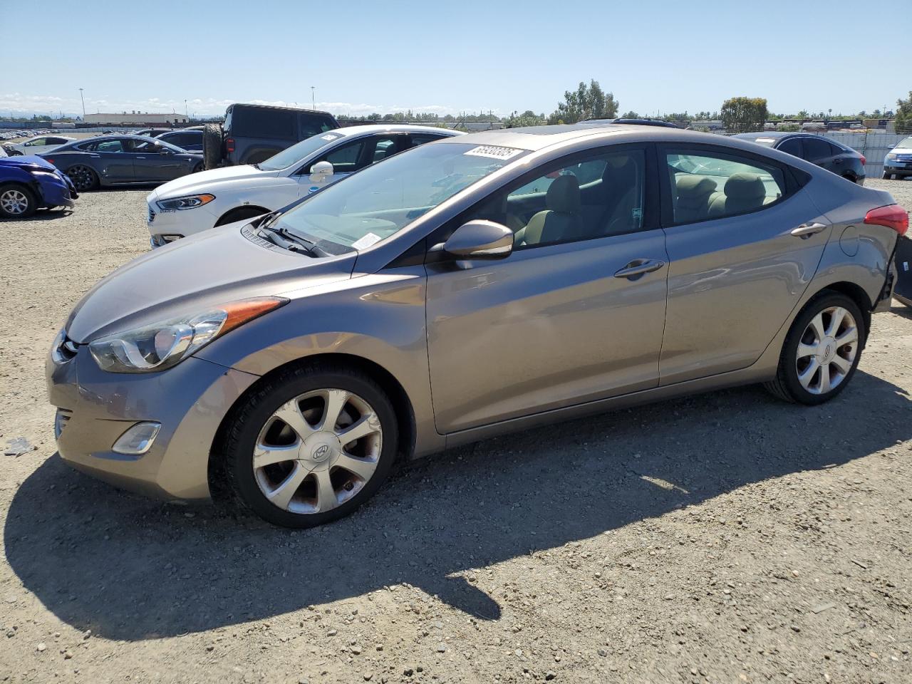 2011 Hyundai Elantra Limited, VIN 5NPDH4AE3BH007753 — Rear end