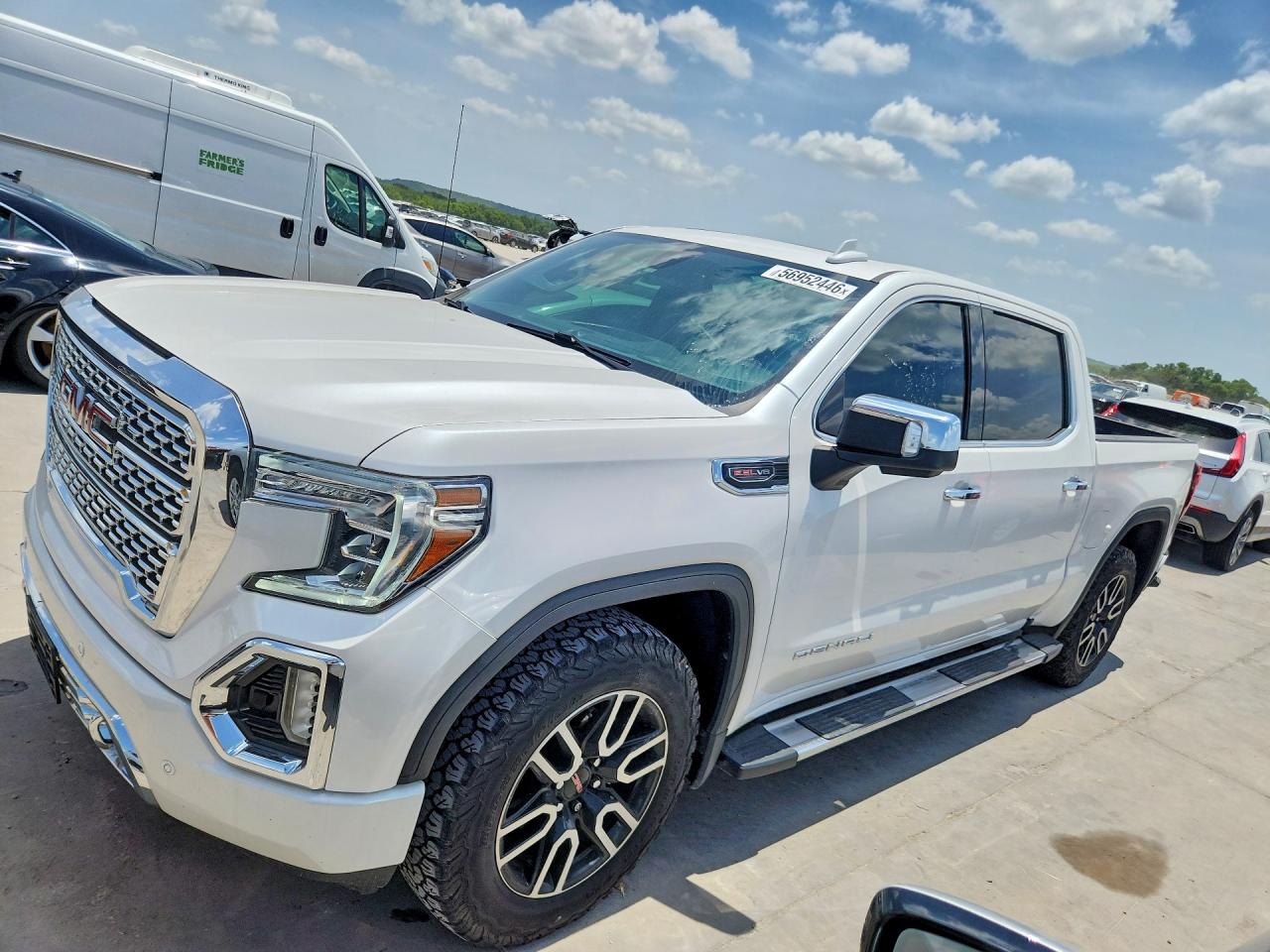 2021 GMC Sierra 1500 Denali, VIN 3GTU9FEL2MG407560 — Vandalism
