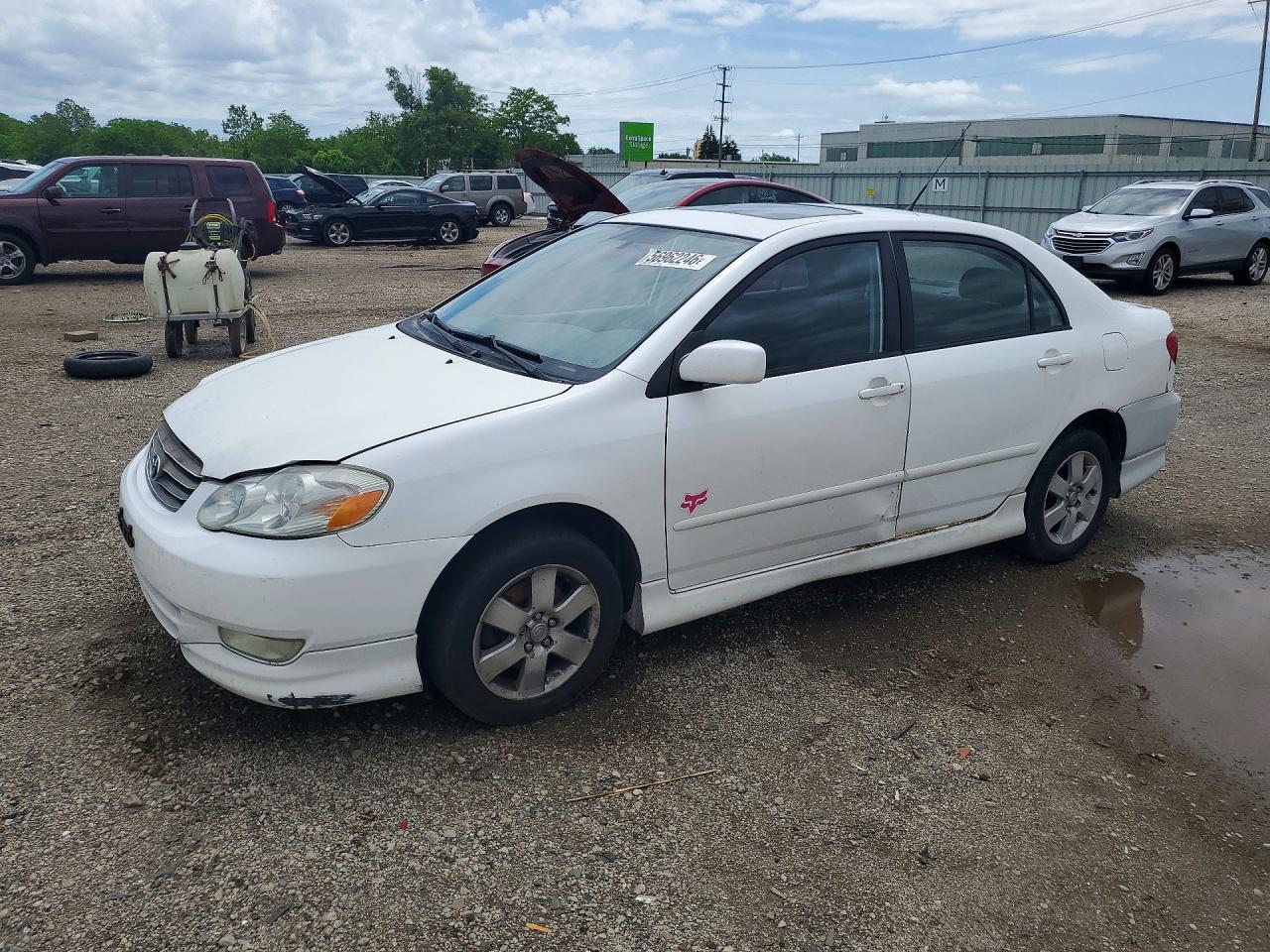 2004 Toyota Corolla CE, VIN 1NXBR32E74Z238687 — Rear end