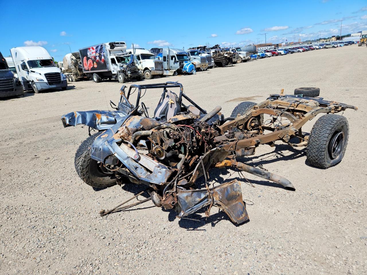 1983 Jeep CJ, VIN 1JCCM87E0DT056931 — Frame damage