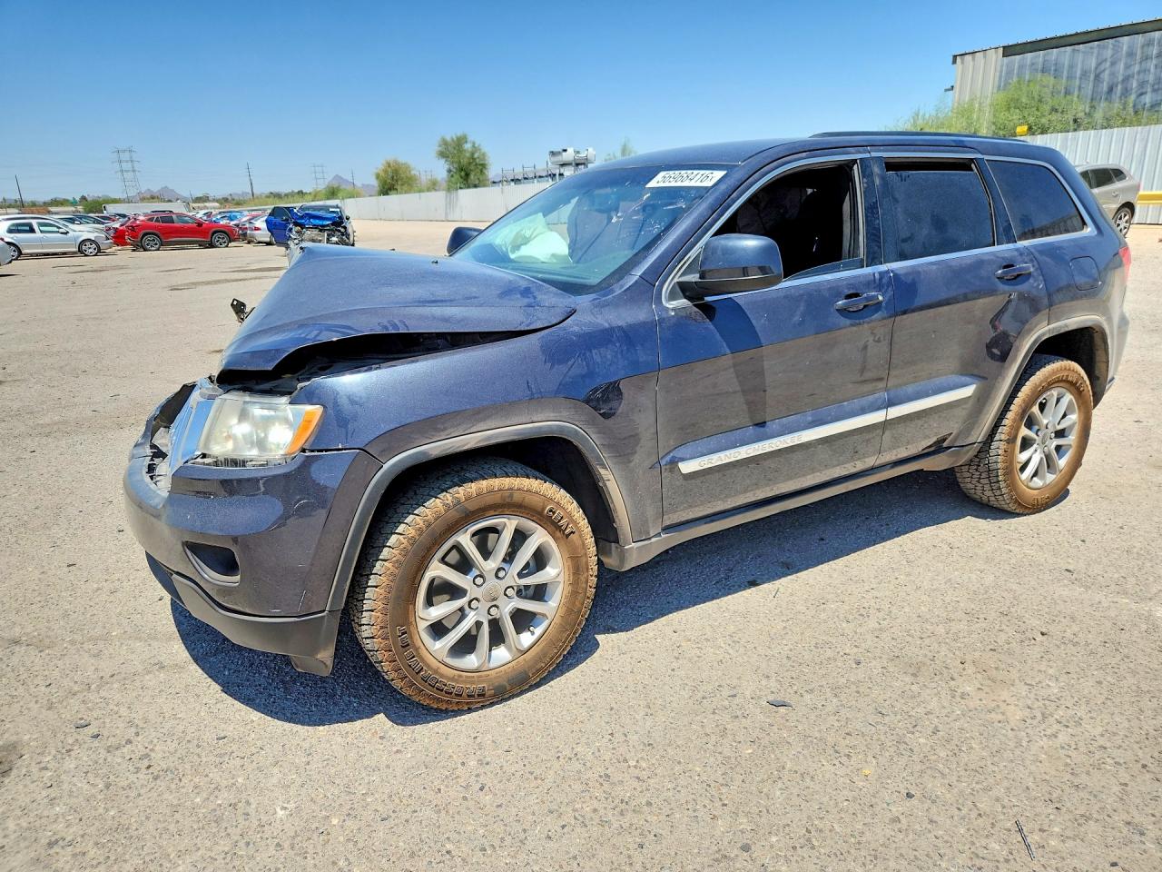 2012 Jeep Grand Cherokee Laredo, VIN 1C4RJEAG4CC258442 — Front end