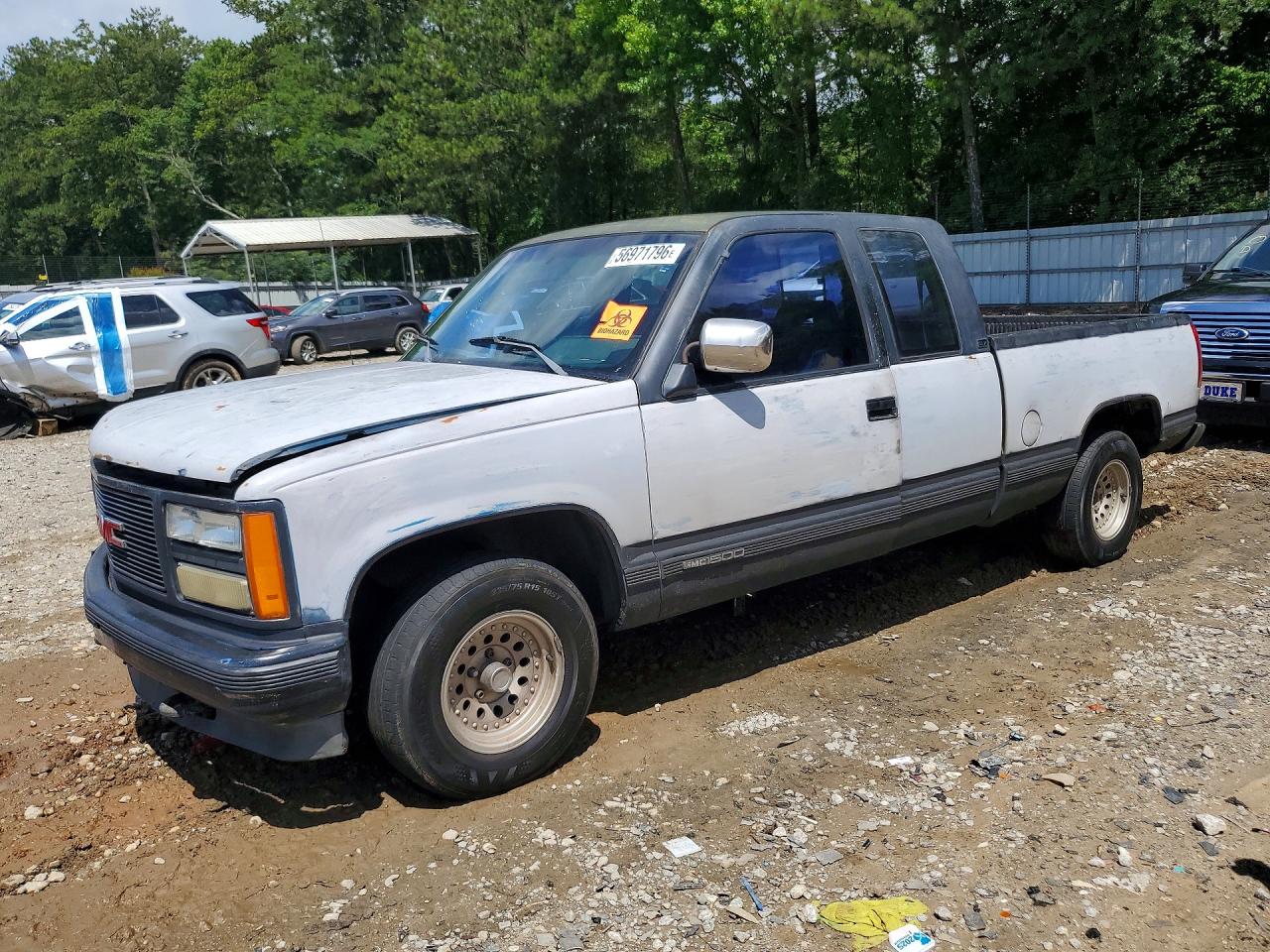 1992 GMC Sierra 1500, VIN 2GTEC19K1N1544705 — Rear end