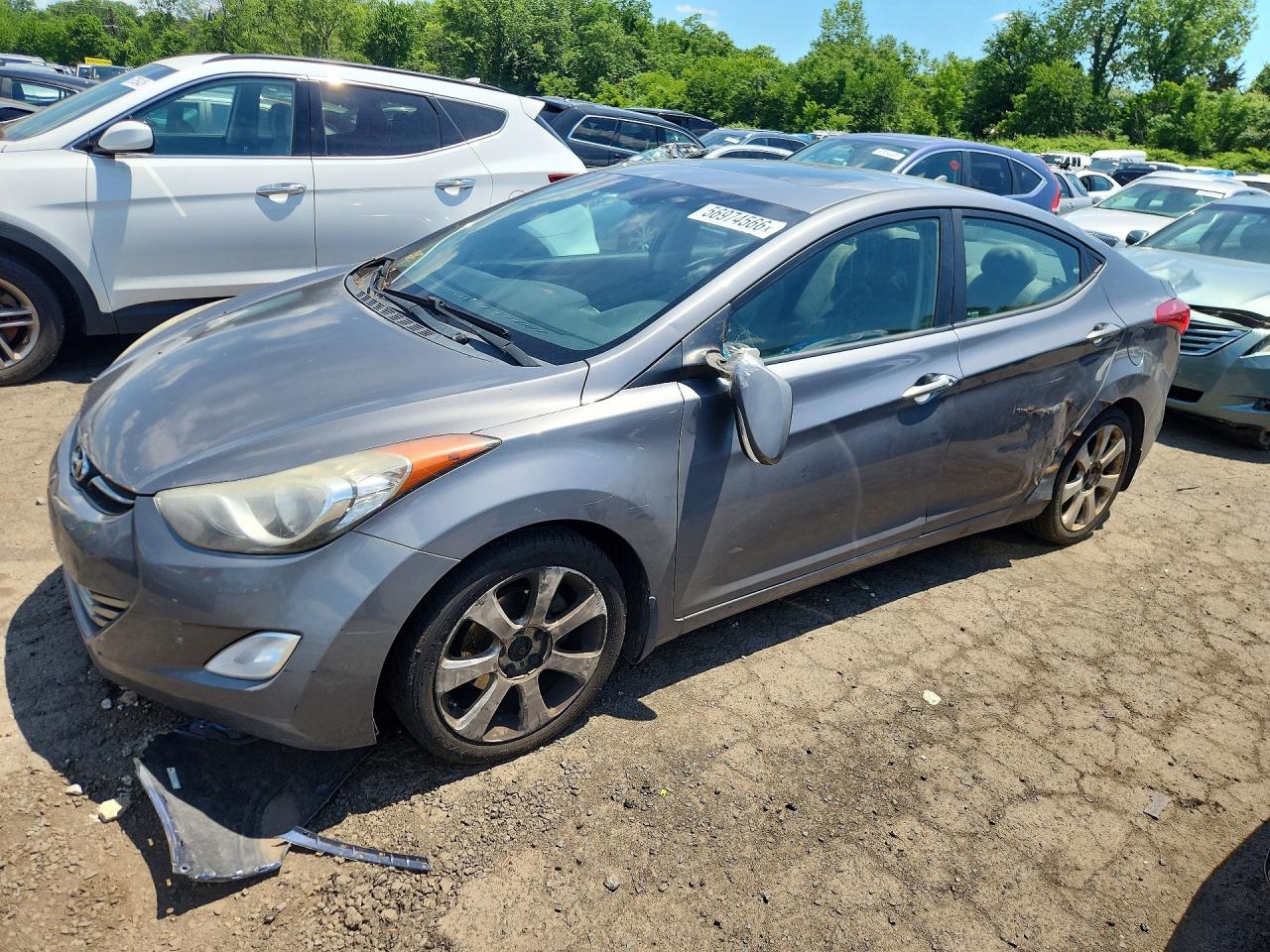 2012 Hyundai Elantra GLS, VIN 5NPDH4AE0CH118553 — Side