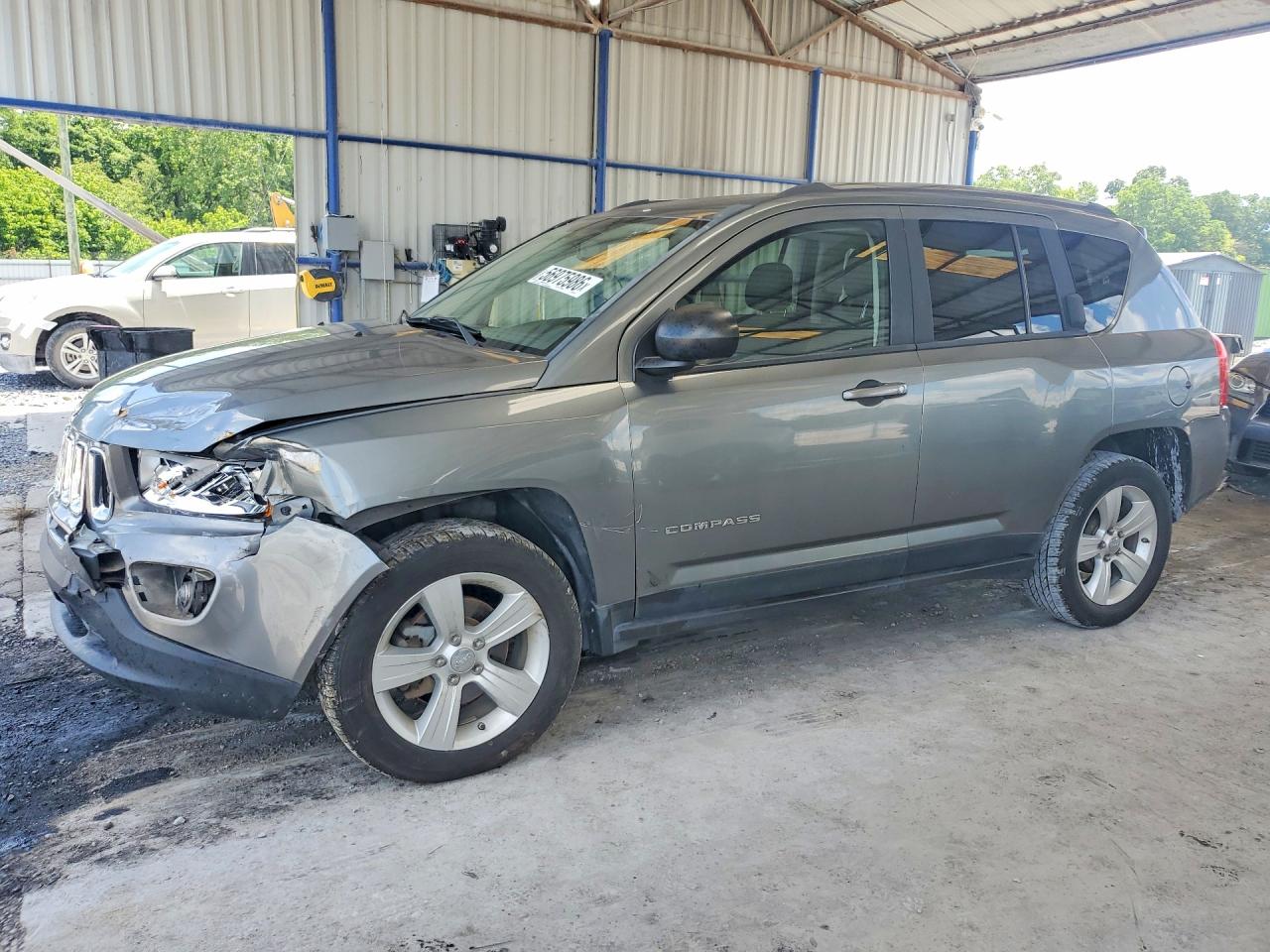 2012 Jeep Compass Sport, VIN 1C4NJCBA8CD634518 — Front end