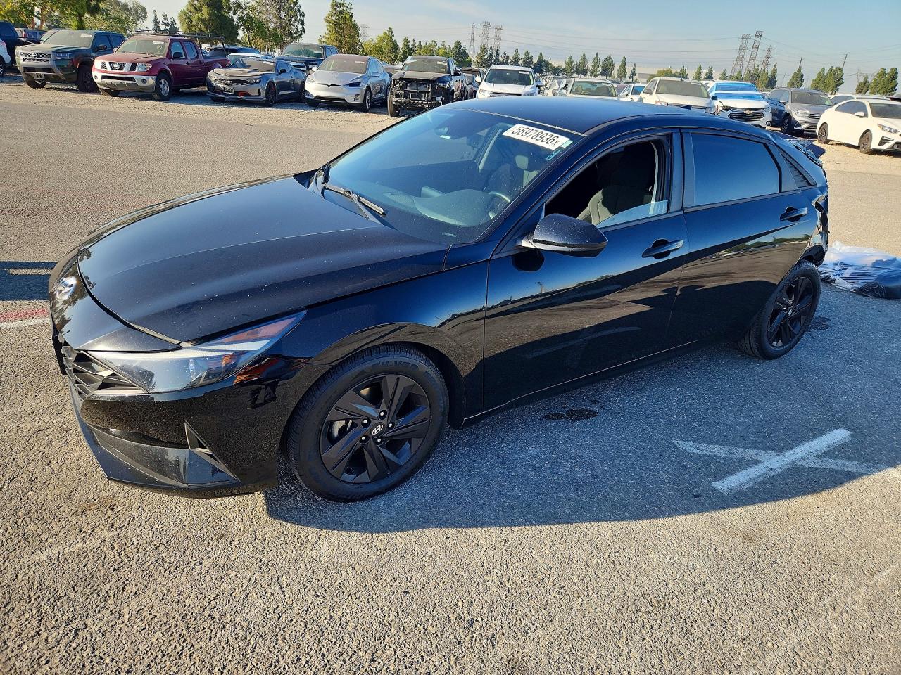 2021 Hyundai Elantra SEL, VIN 5NPLS4AG3MH031536 — Rear end