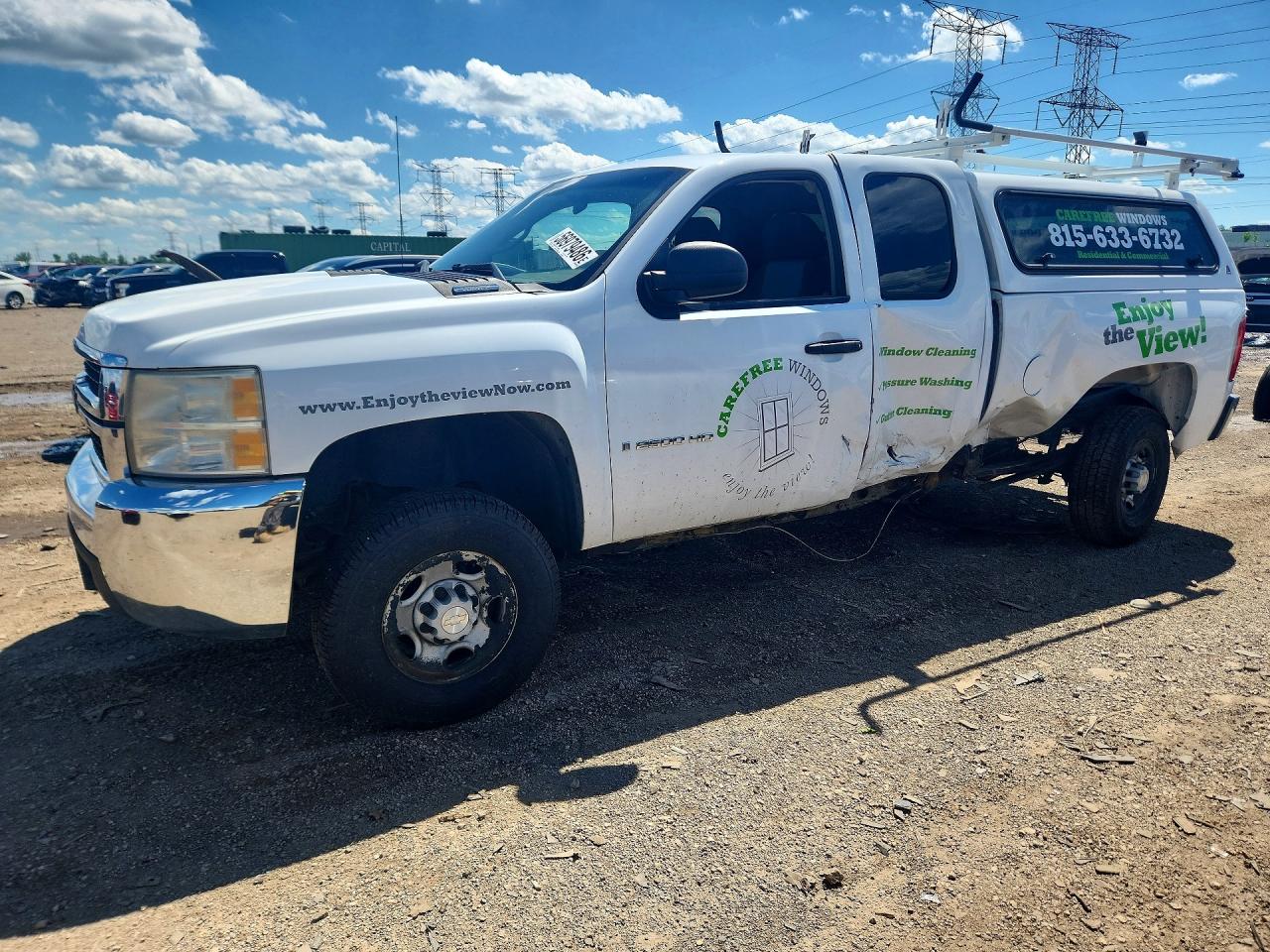 2008 Chevrolet Silverado 2500HD Work Truck, VIN 1GCHK29K28E209476 — Бок
