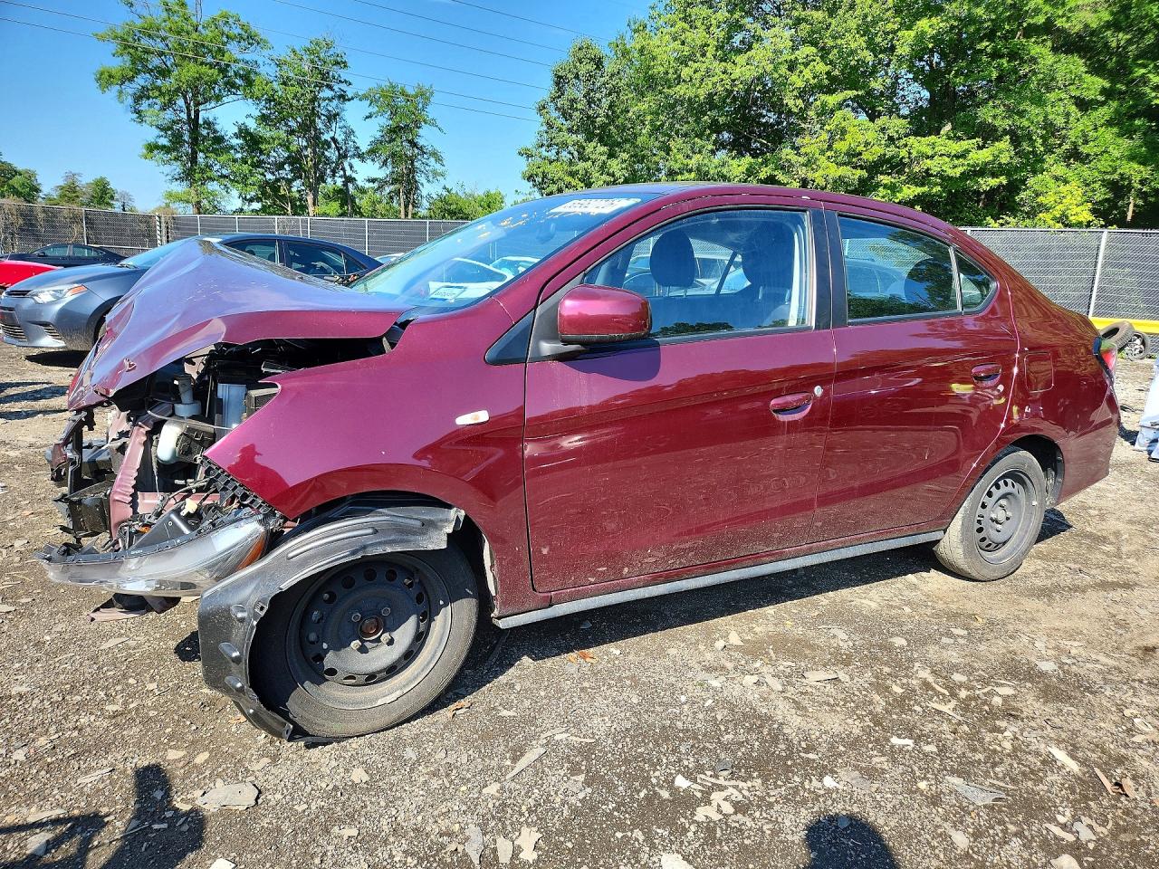 2024 Mitsubishi Mirage ES, VIN ML32FUFJ2RHF03743 — Front end