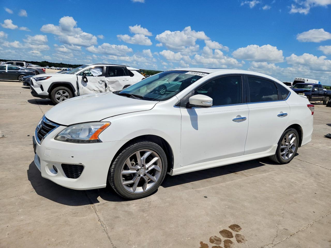 2015 Nissan Sentra SR, VIN 3N1AB7AP6FY257619 — Rear end