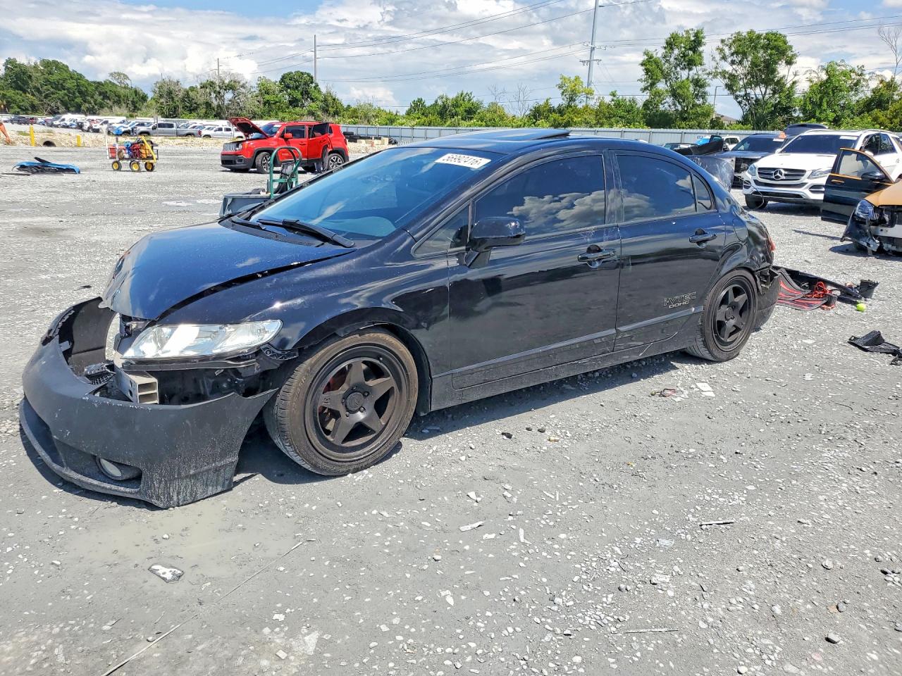 2007 Honda Civic Si, VIN 2HGFA55547H710681 — Rear end