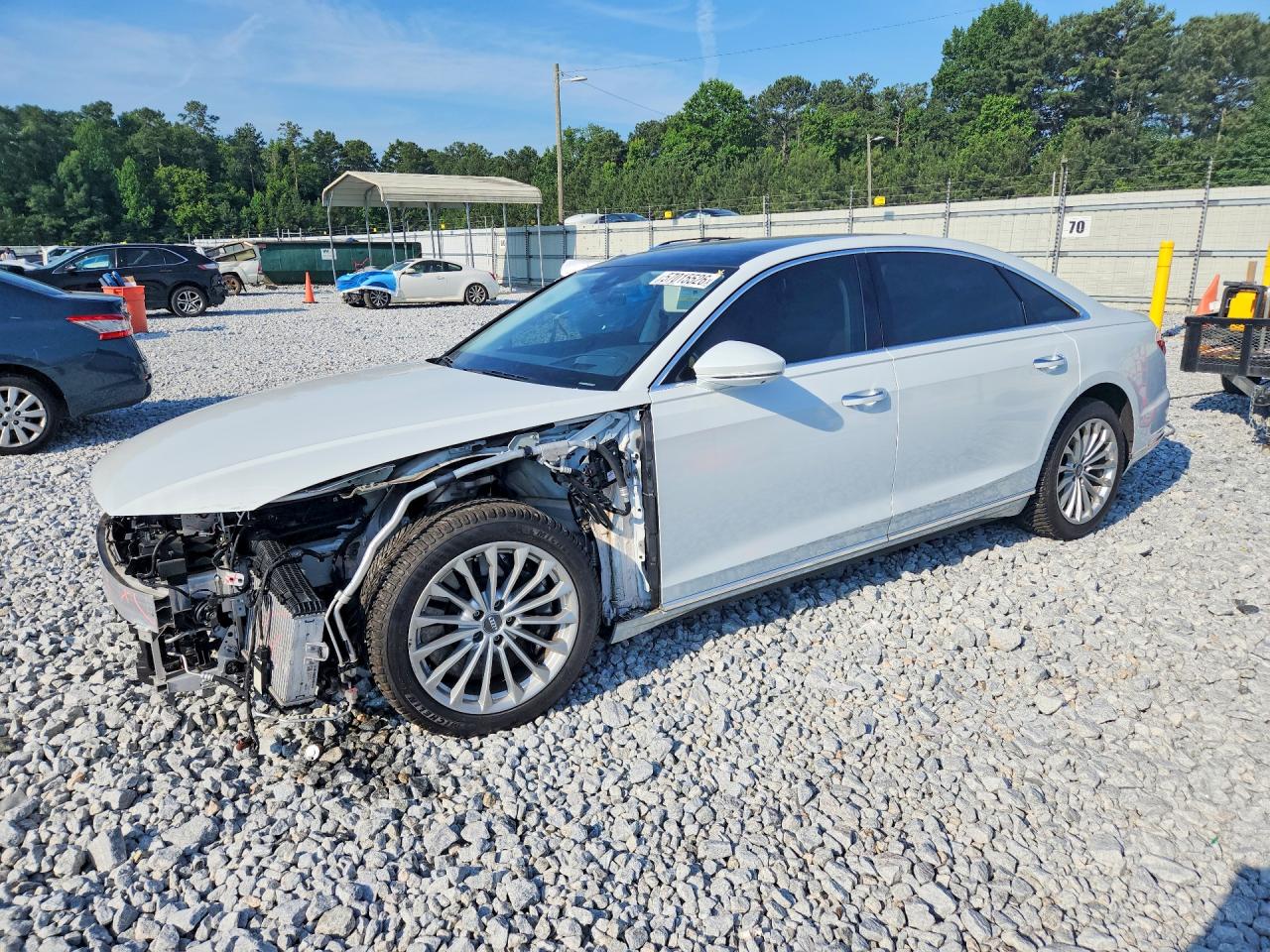 2020 Audi A8, VIN WAU8EAF88LN003076 — Front end