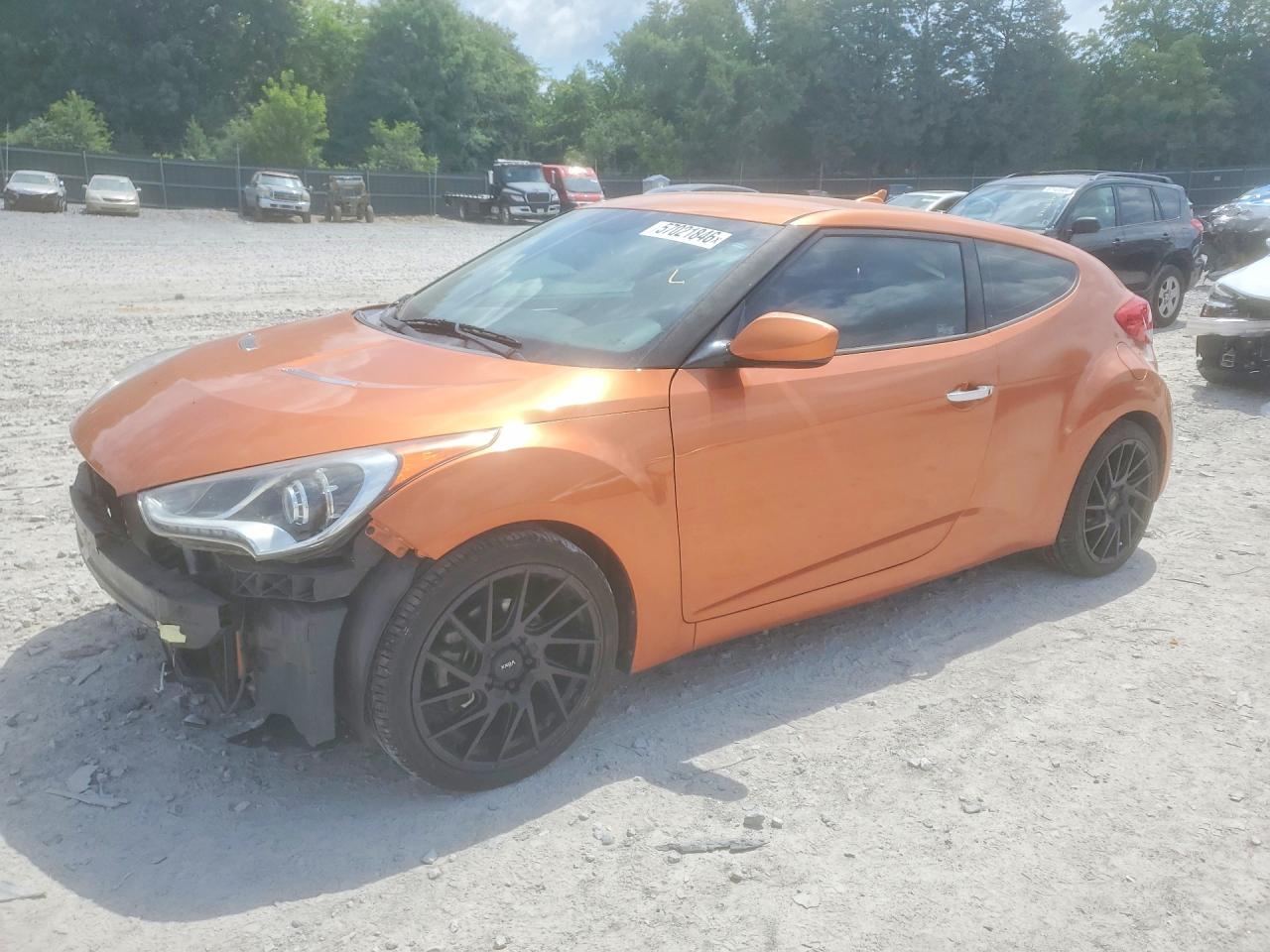 2014 Hyundai Veloster, VIN KMHTC6AD3EU213688 — Front end