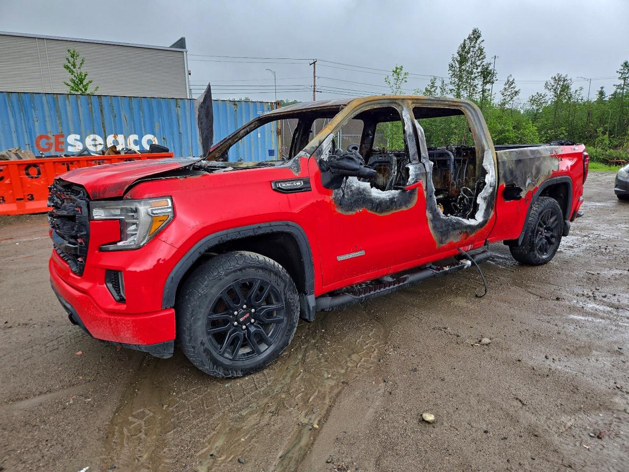 2019 GMC Sierra 1500 Elevation, VIN 1GTU9CEDXKZ399213 — Burn