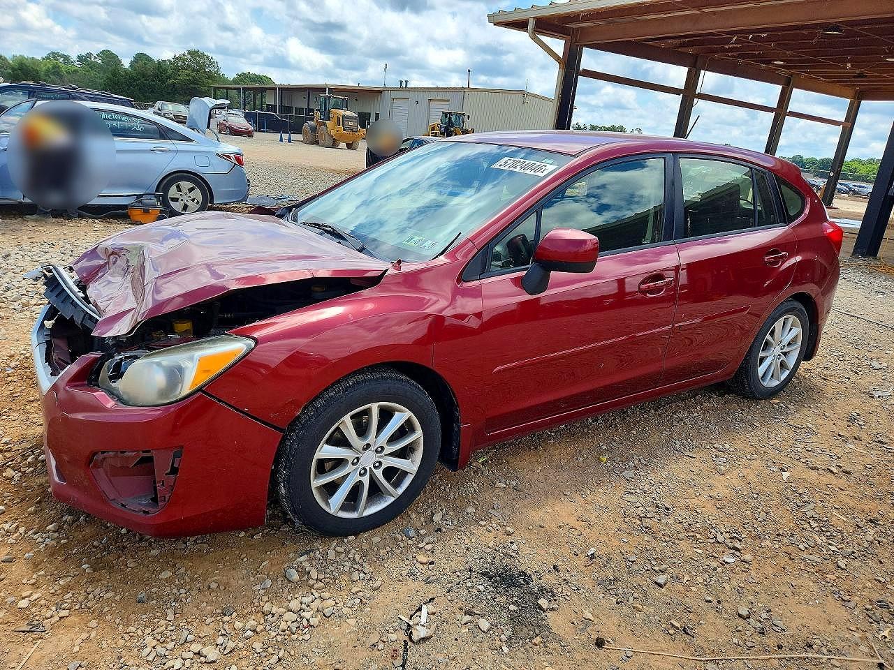 2013 Subaru Impreza Premium, VIN JF1GPAC68D2879599 — Front end