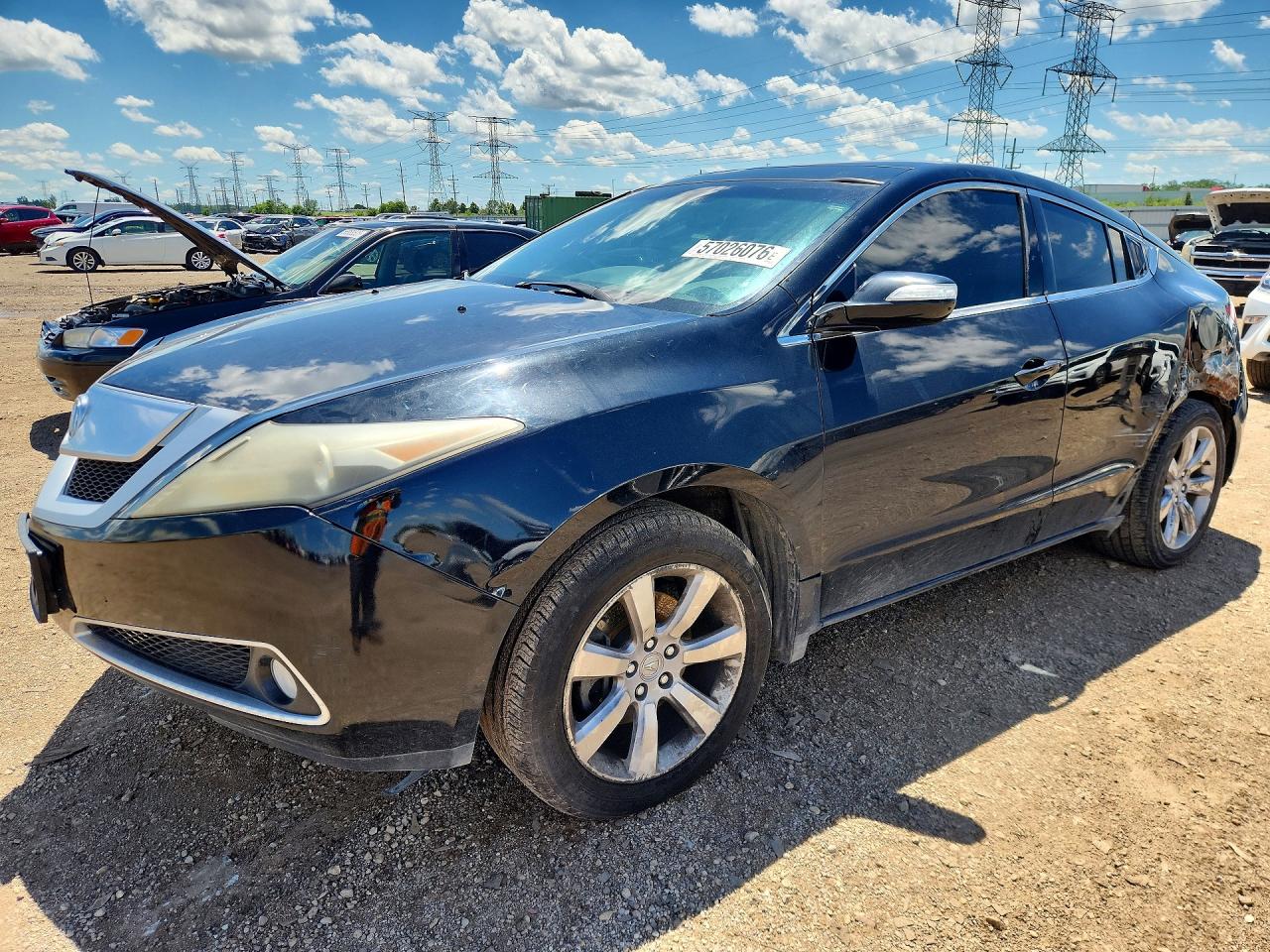 2011 Acura ZDX Technology, VIN 2HNYB1H42BH500261 — Rear end