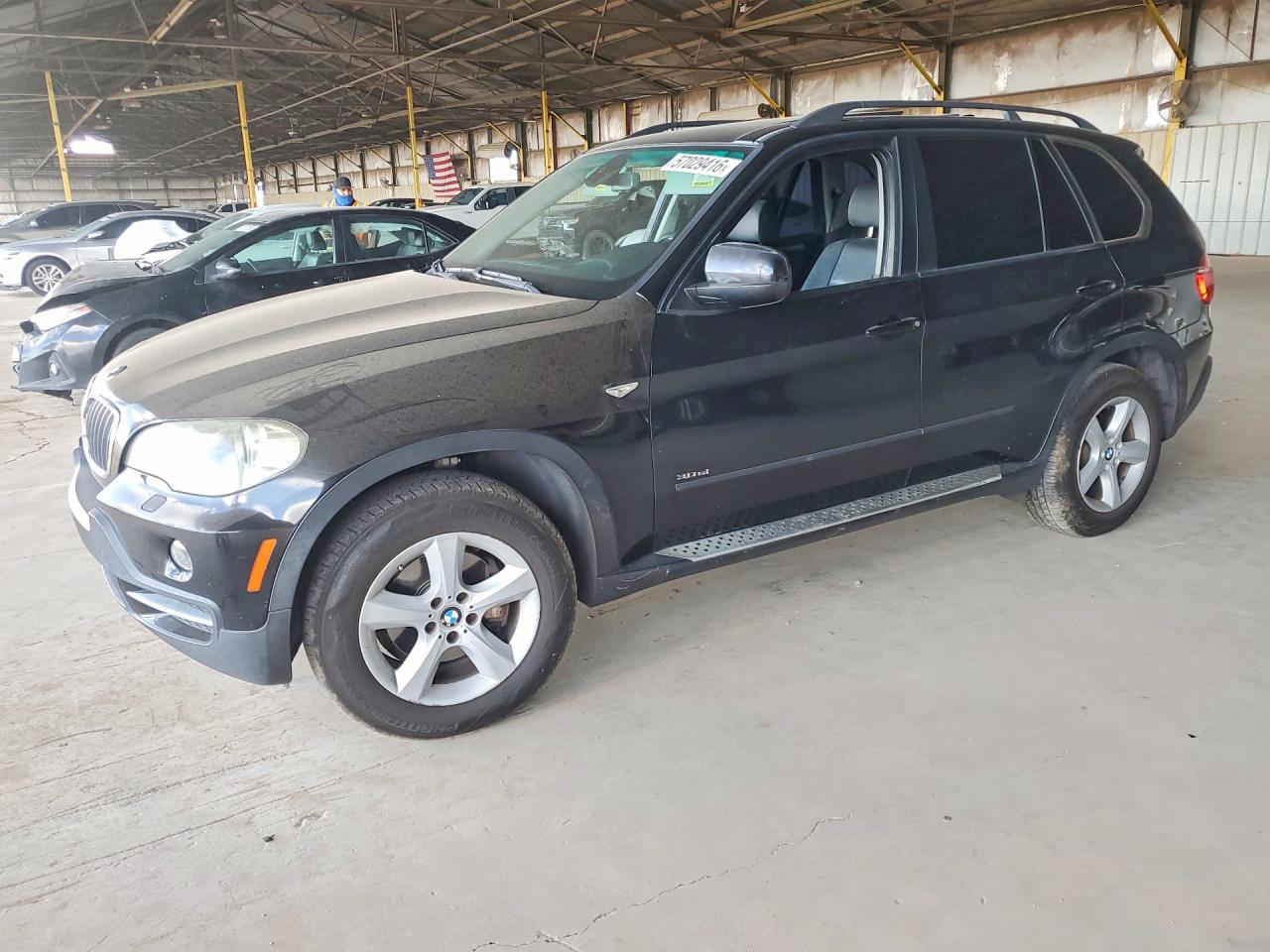 2007 BMW X5 3.0si, VIN 5UXFE43527L014693 — Rear end