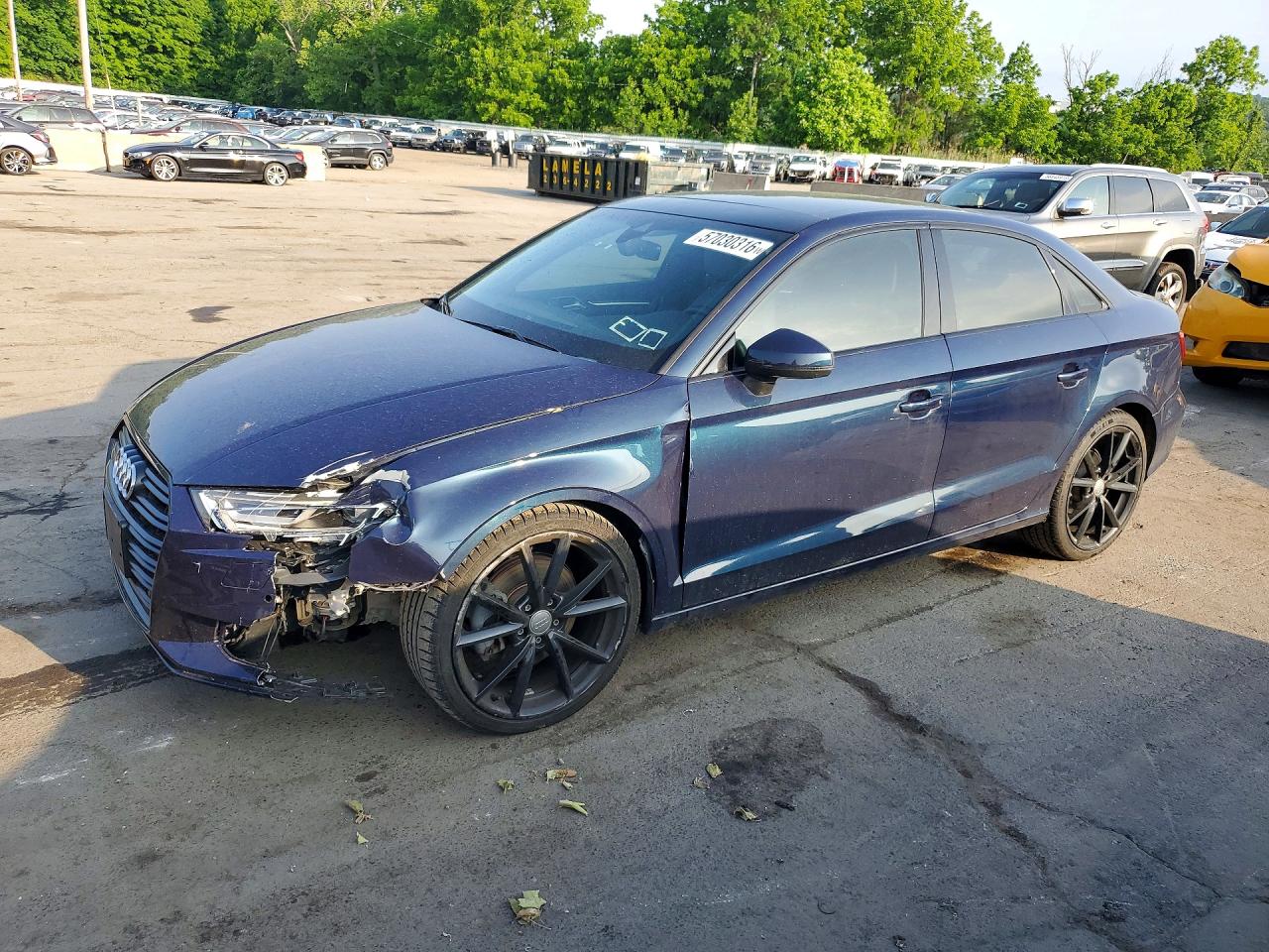 2020 Audi A3 Premium Plus, VIN WAUCUGFF6LA017421 — Перед