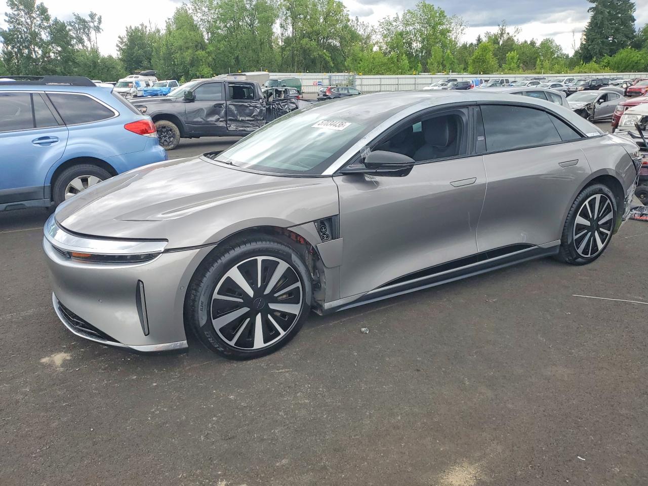 2022 Lucid Air Grand Touring, VIN 50EA1GBA4NA005361 — Rear end