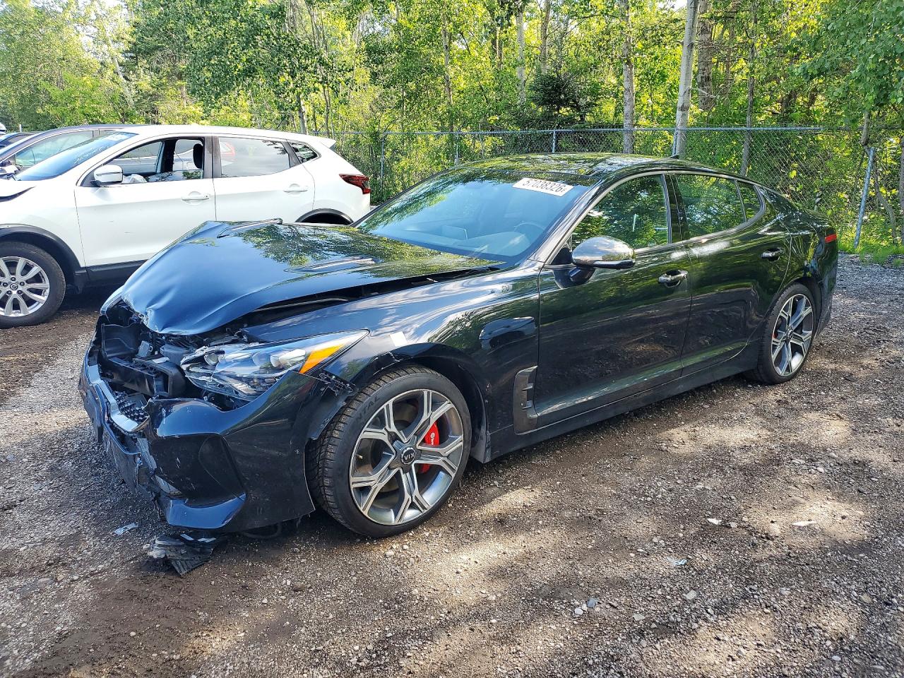 2019 Kia Stinger GT2, VIN KNAE55LC0K6068399 — Front end