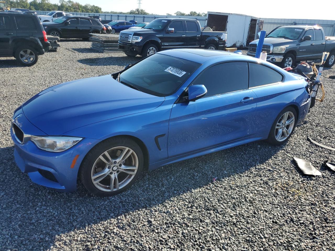2015 BMW 4 Series 428i, VIN WBA3N3C52FK234206 — Rear end