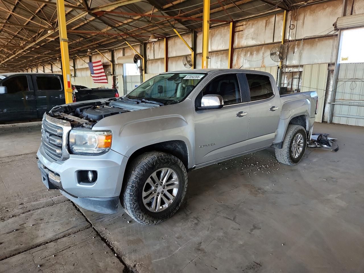 2015 GMC Canyon 4WD SLT, VIN 1GTG6CE37F1264532 — Rear end