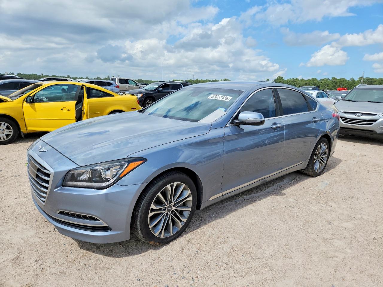 2017 Genesis G80 3.8L, VIN KMHGN4JE3HU170841 — Water / flood
