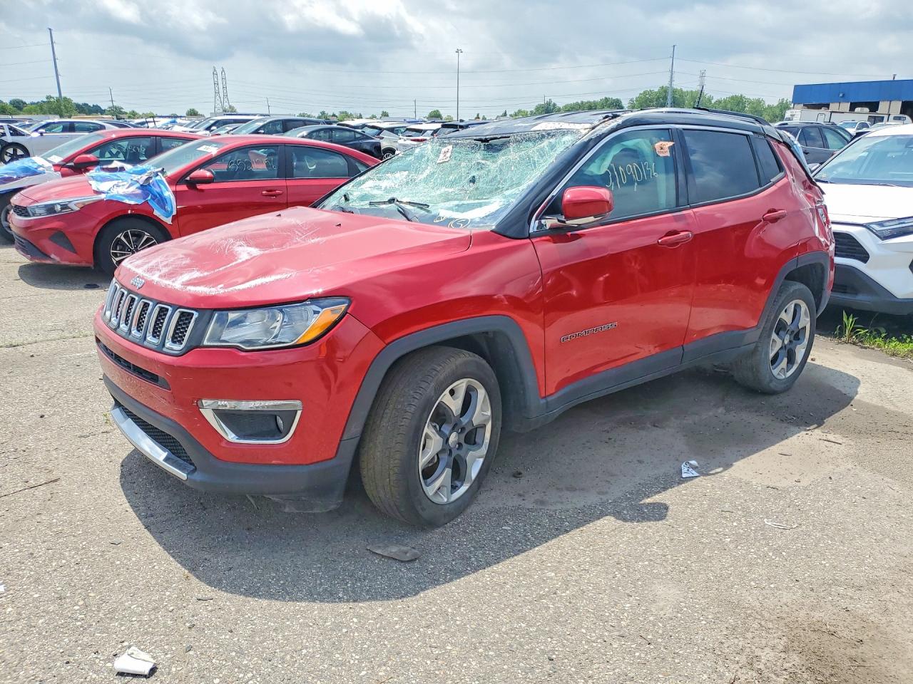 2019 Jeep Compass Limited, VIN 3C4NJDCB1KT697529 — Опрокидывание