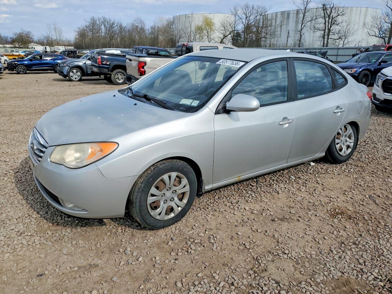 2010 Hyundai Elantra GLS, VIN KMHDU4AD7AU016457 — Undercarriage