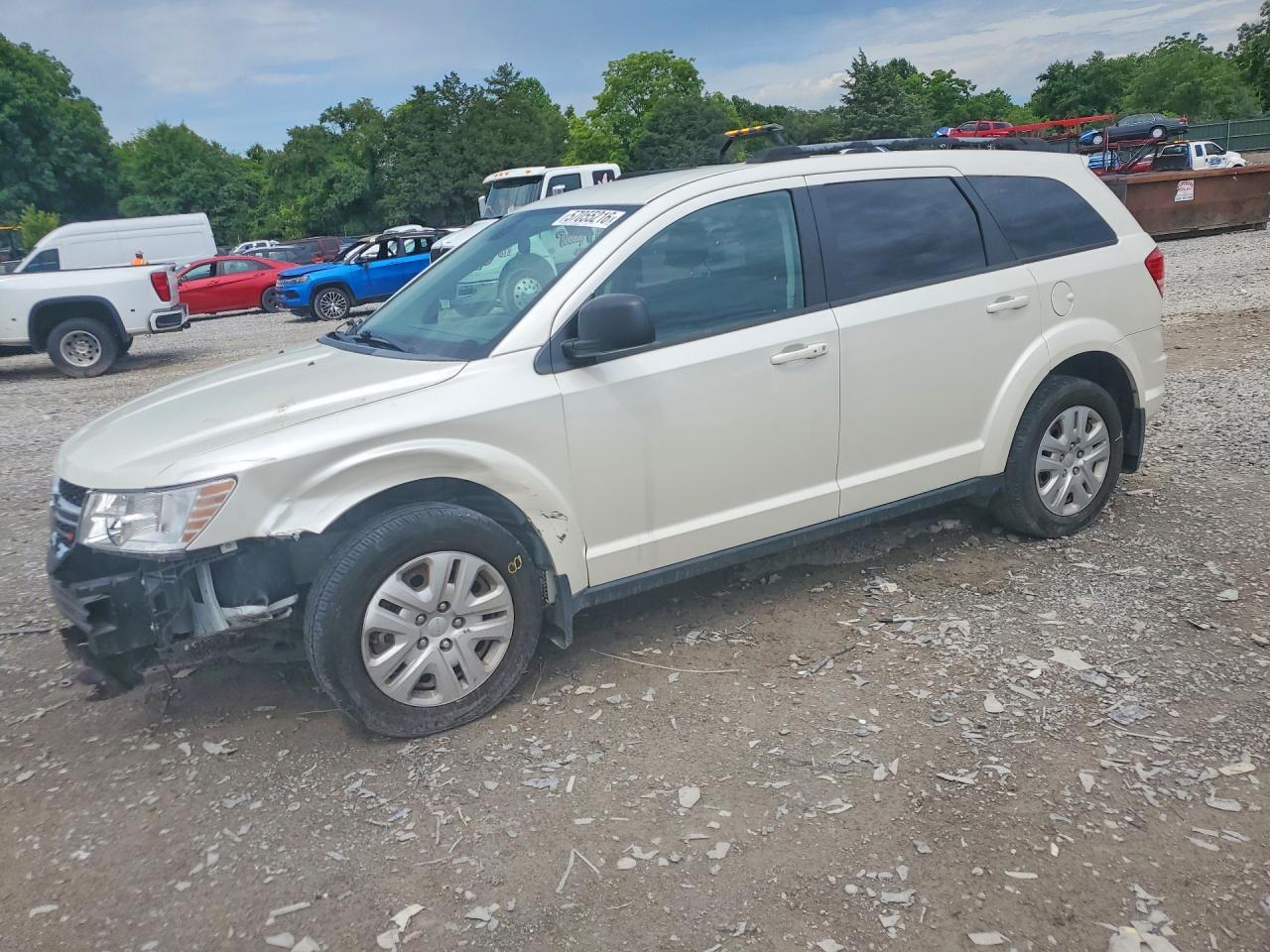 2018 Dodge Journey SE, VIN 3C4PDCAB2JT381522 — Перед