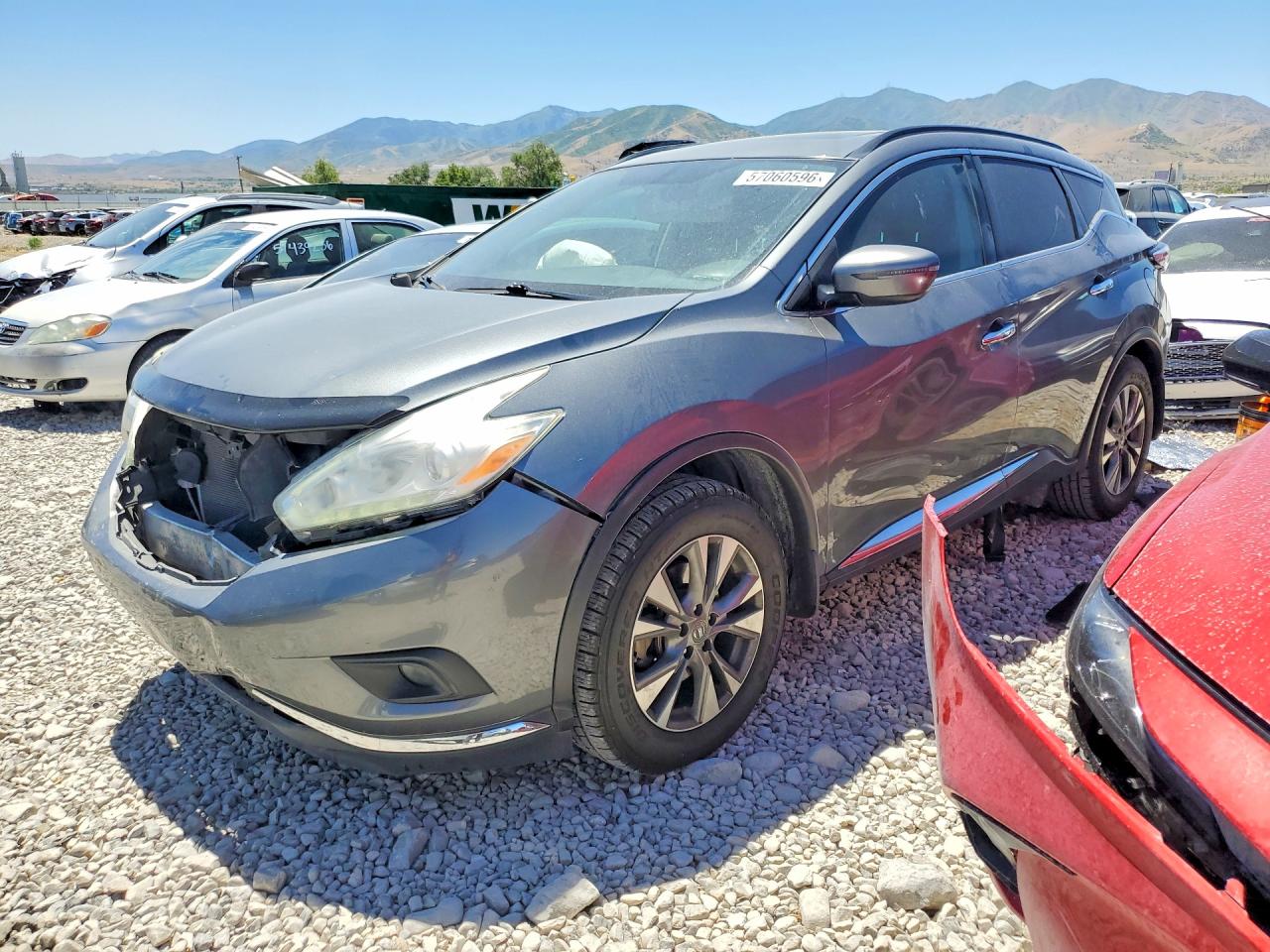 2016 Nissan Murano SV, VIN 5N1AZ2MH4GN151650 — Front end
