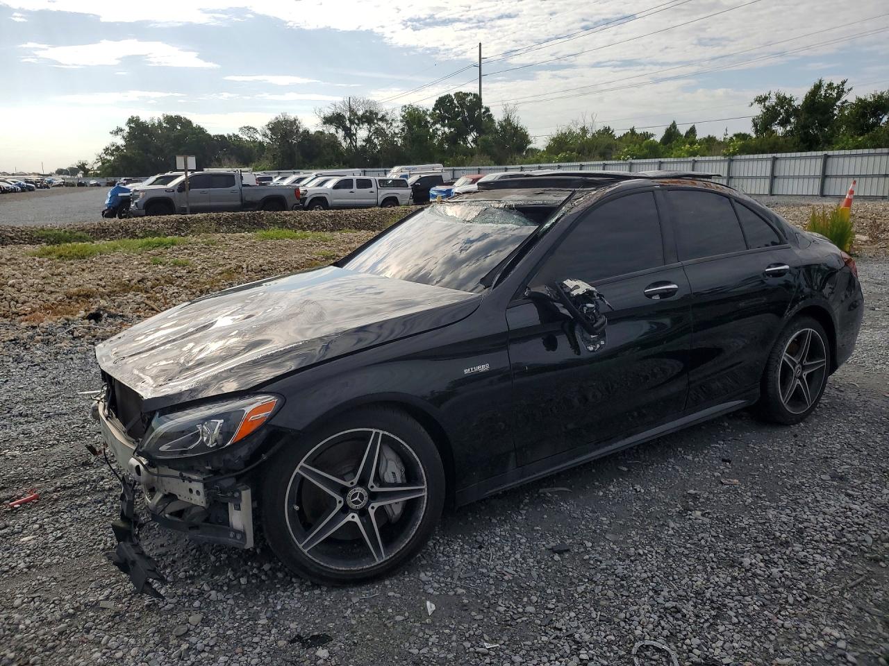 2018 Mercedes-Benz C 43 AMG, VIN 55SWF6EB3JU243356 — Rollover