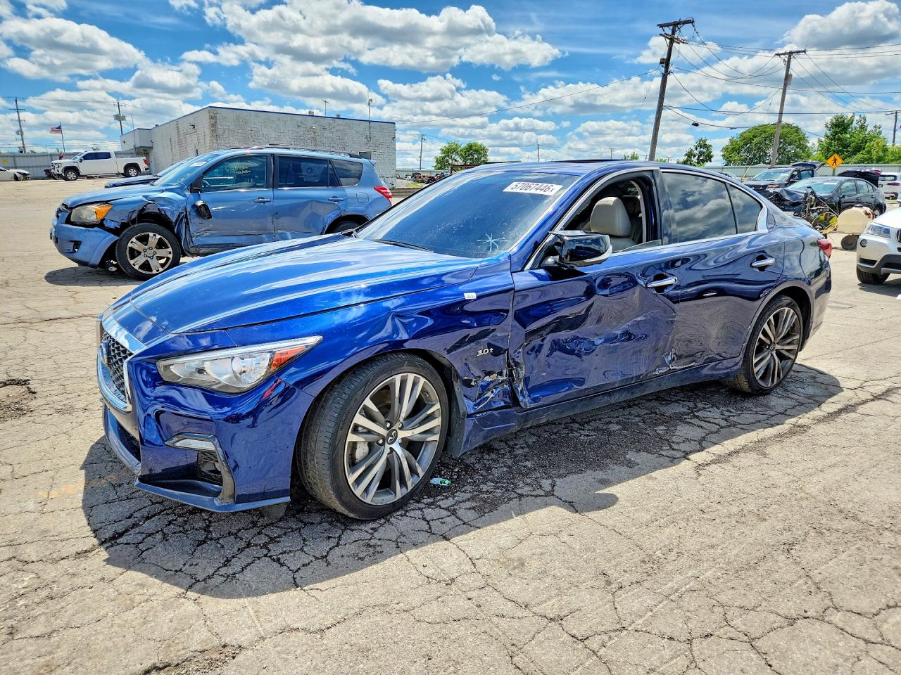 2020 Infiniti Q50 Luxe, VIN JN1EV7AR3LM251429 — Vandalism