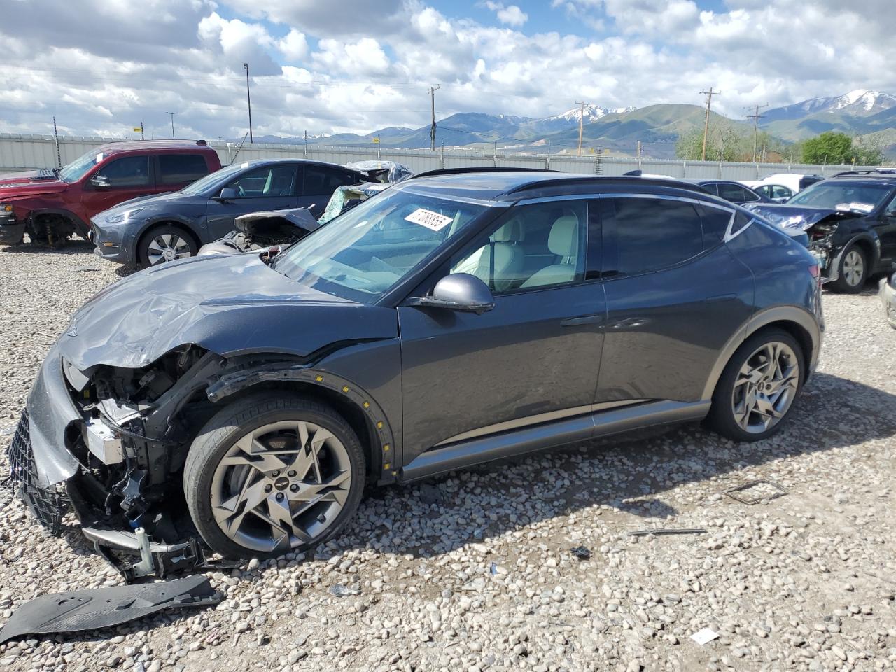 2023 Genesis GV60 Performance, VIN KMUKEDTB3PU011573 — Front end