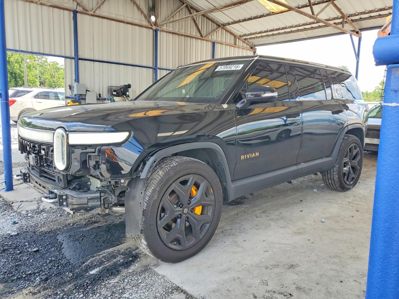 2022 Rivian R1S Launch Edition, VIN 7PDSGABL3NN001678 — Rollover