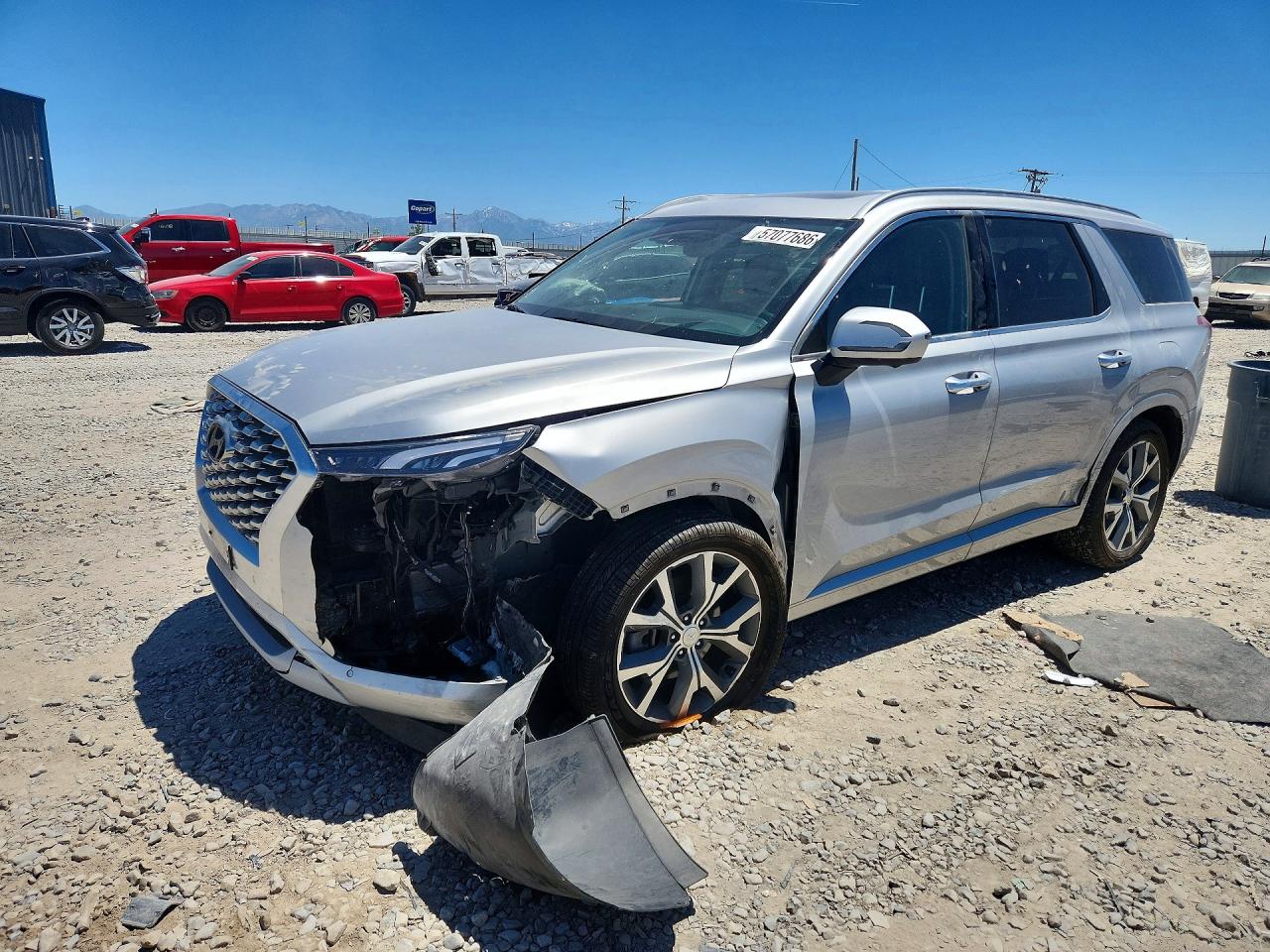 2021 Hyundai Palisade Limited, VIN KM8R5DHE6MU238851 — Front end