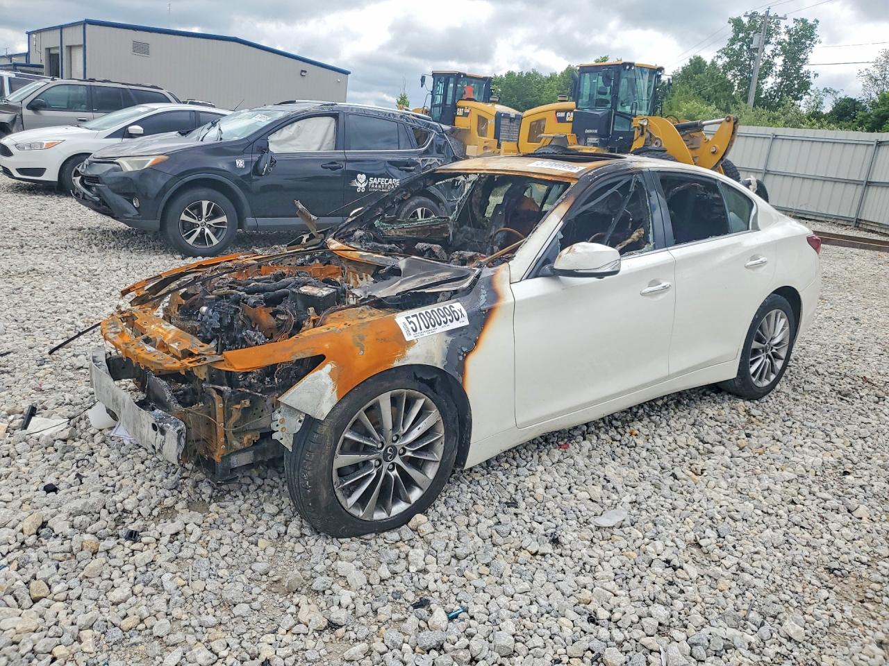 2021 Infiniti Q50 Luxe, VIN JN1EV7BP9MM703088 — Burn