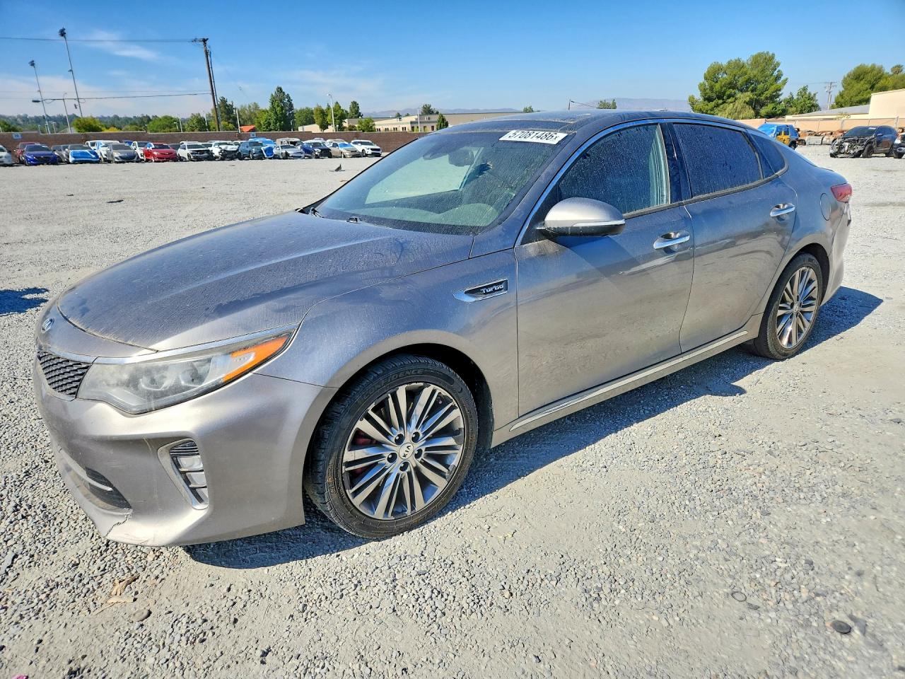 2018 Kia Optima SX, VIN 5XXGV4L2XJG194878 — Engine fire