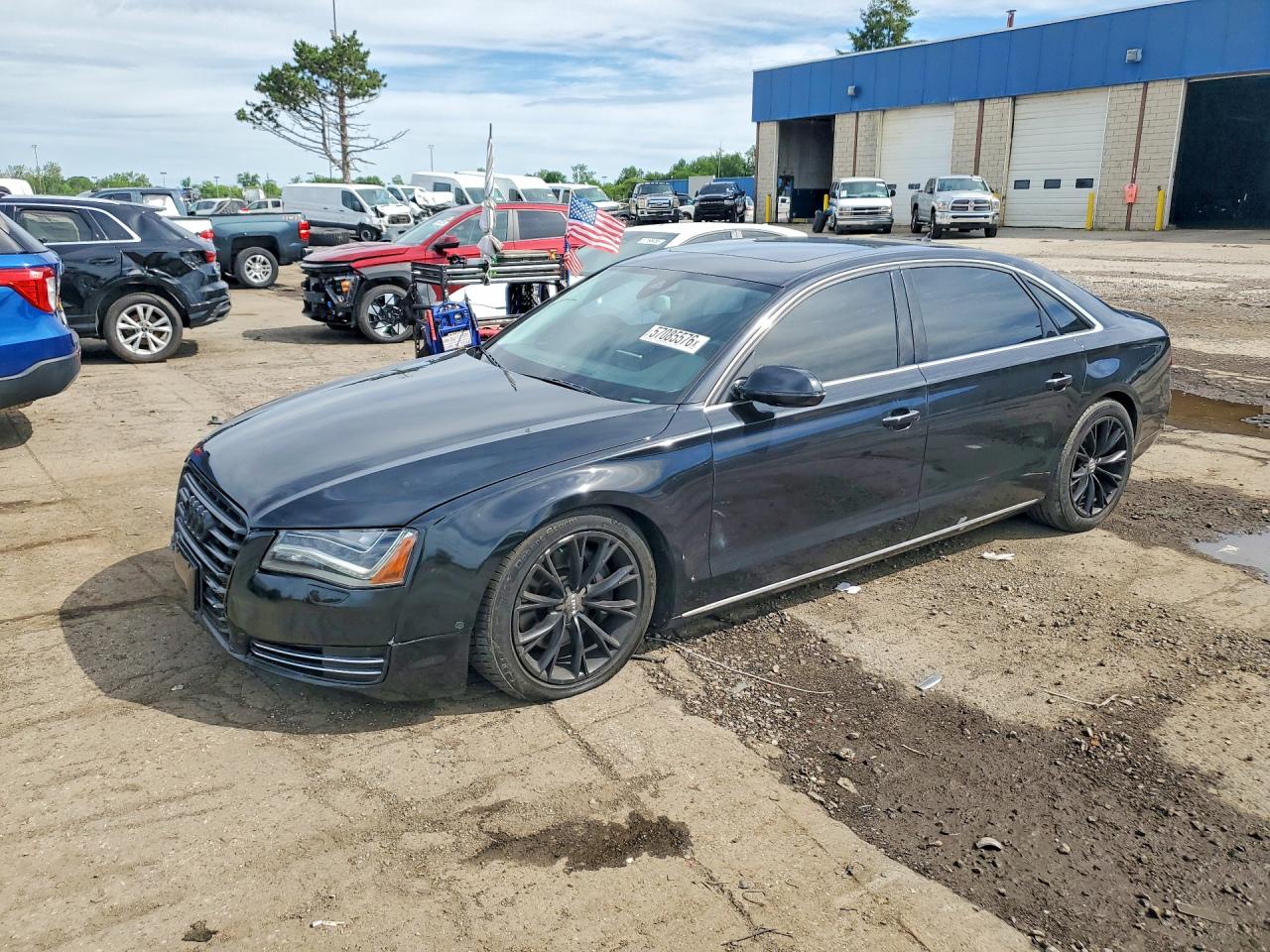 2014 Audi A8 3.0T, VIN WAURGAFDXEN004650 — Front end