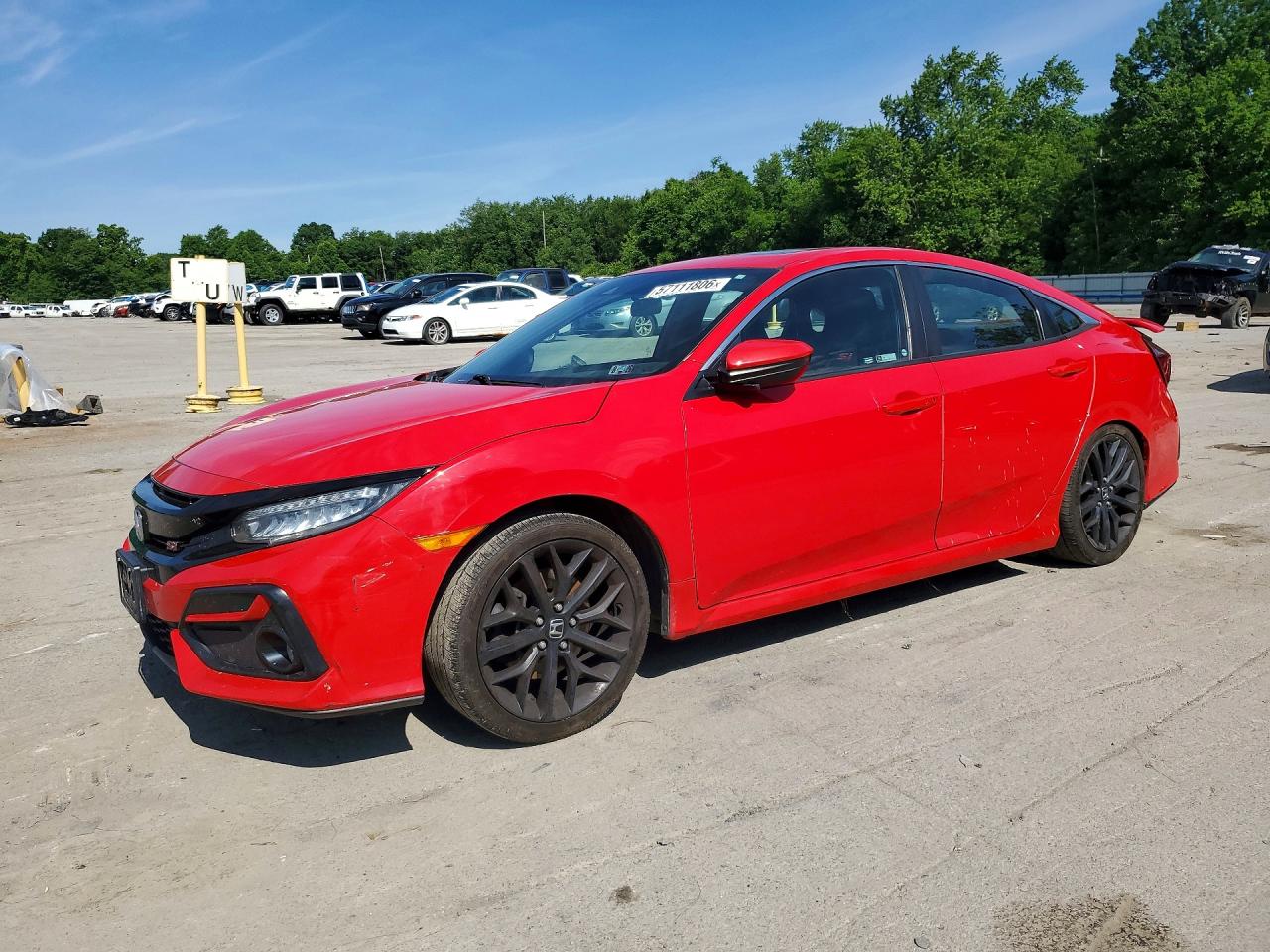 2020 Honda Civic Si, VIN 2HGFC1E51LH706696 — Rear end