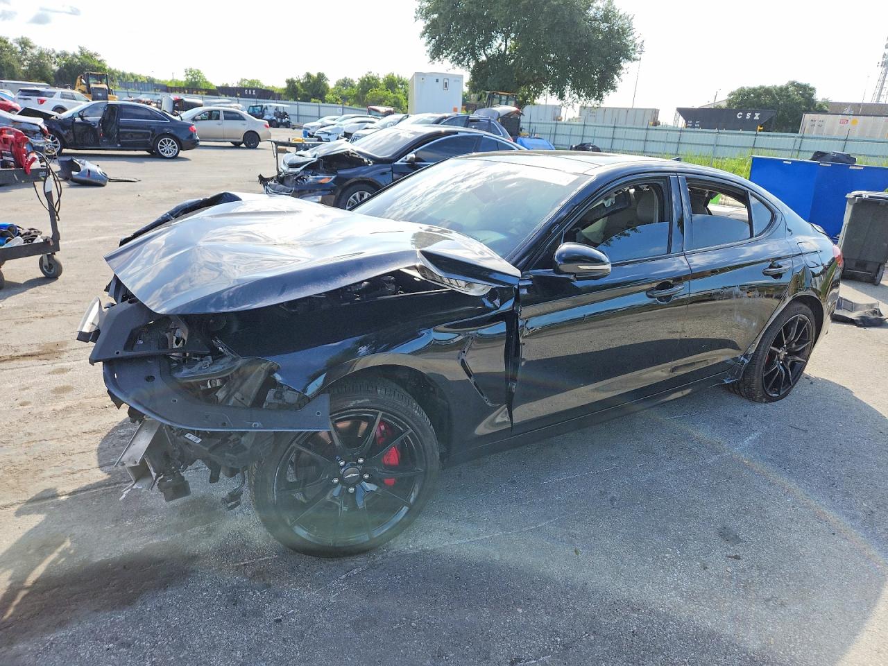 2020 Genesis G70 3.3T, VIN KMTG34LE2LU049817 — Front end