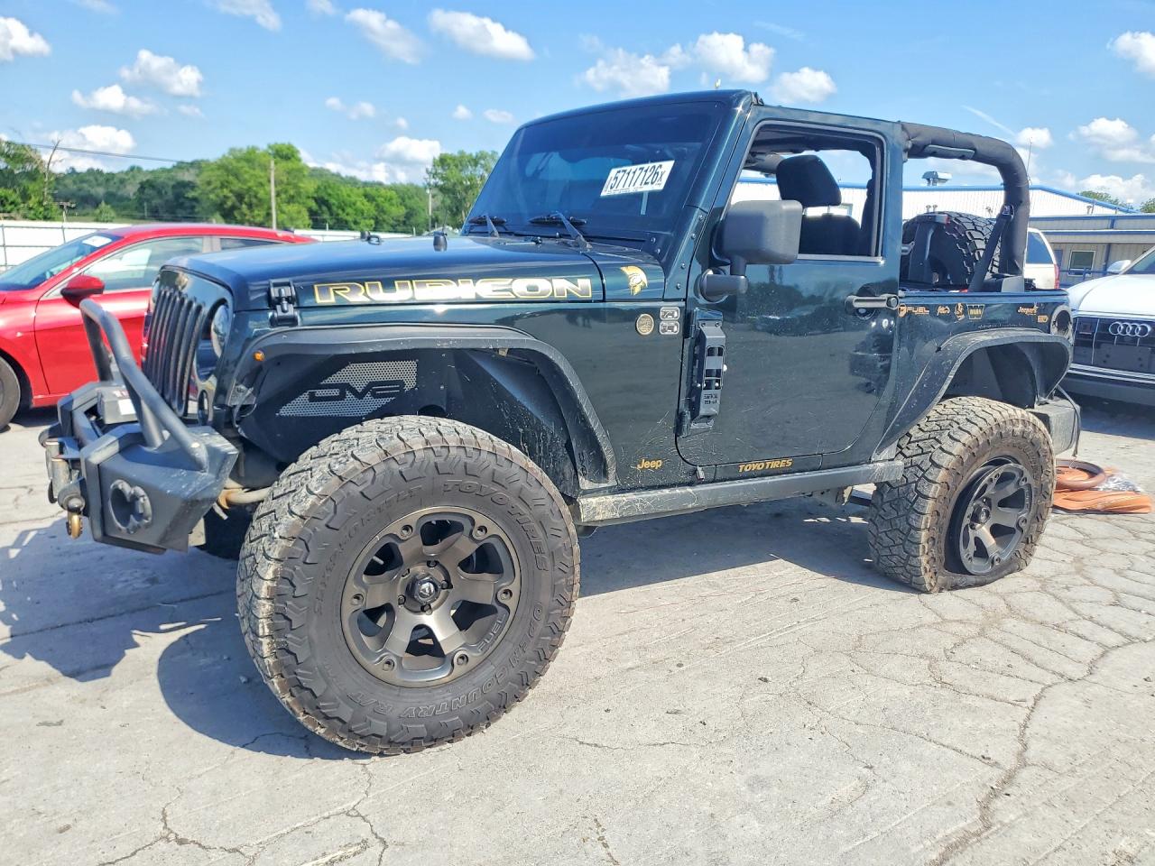 2012 Jeep Wrangler Rubicon, VIN 1C4BJWCG9CL256674 — Rear end