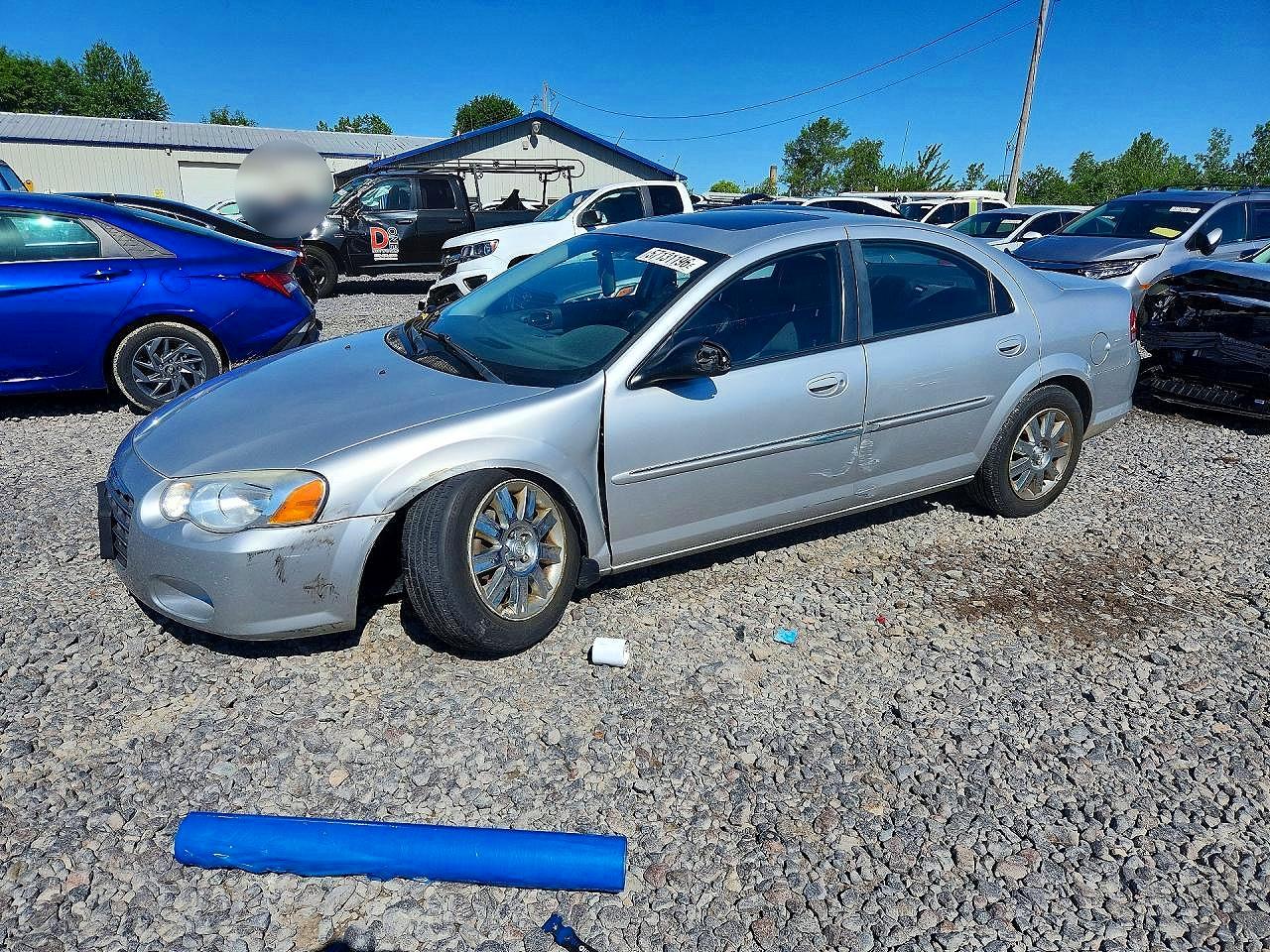 2005 Chrysler Sebring Limited, VIN 1C3AL66RX5N707948 — Днище