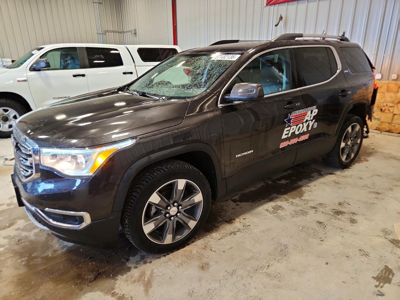 2017 GMC Acadia SLT, VIN 1GKKNWLS6HZ153326 — Rear end
