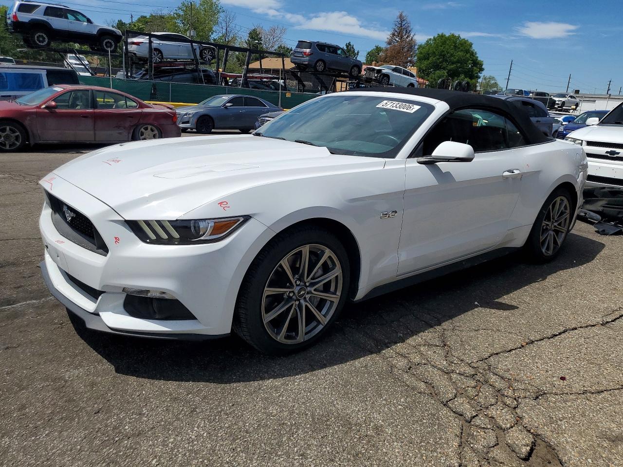 2016 Ford Mustang GT Premium, VIN 1FATP8FF7G5223528 — Rear end
