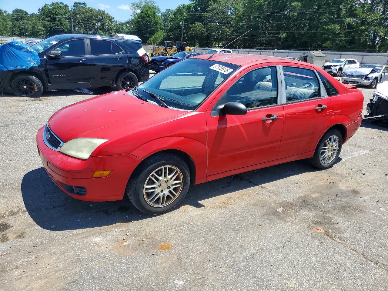 2007 Ford Focus S, VIN 1FAFP34N97W289129 — Rear end