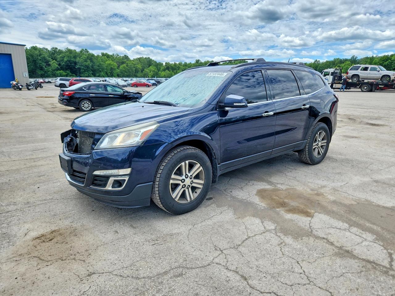 2017 Chevrolet Traverse LT, VIN 1GNKVGKD9HJ120718 — Front end