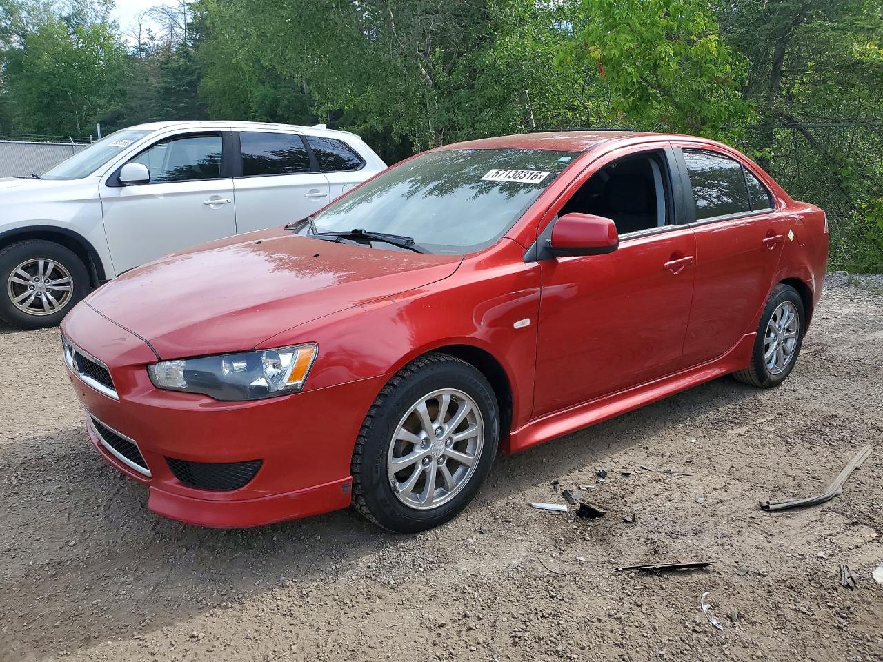 2013 Mitsubishi Lancer ES, VIN JA32U2FU0DU609539 — Front end