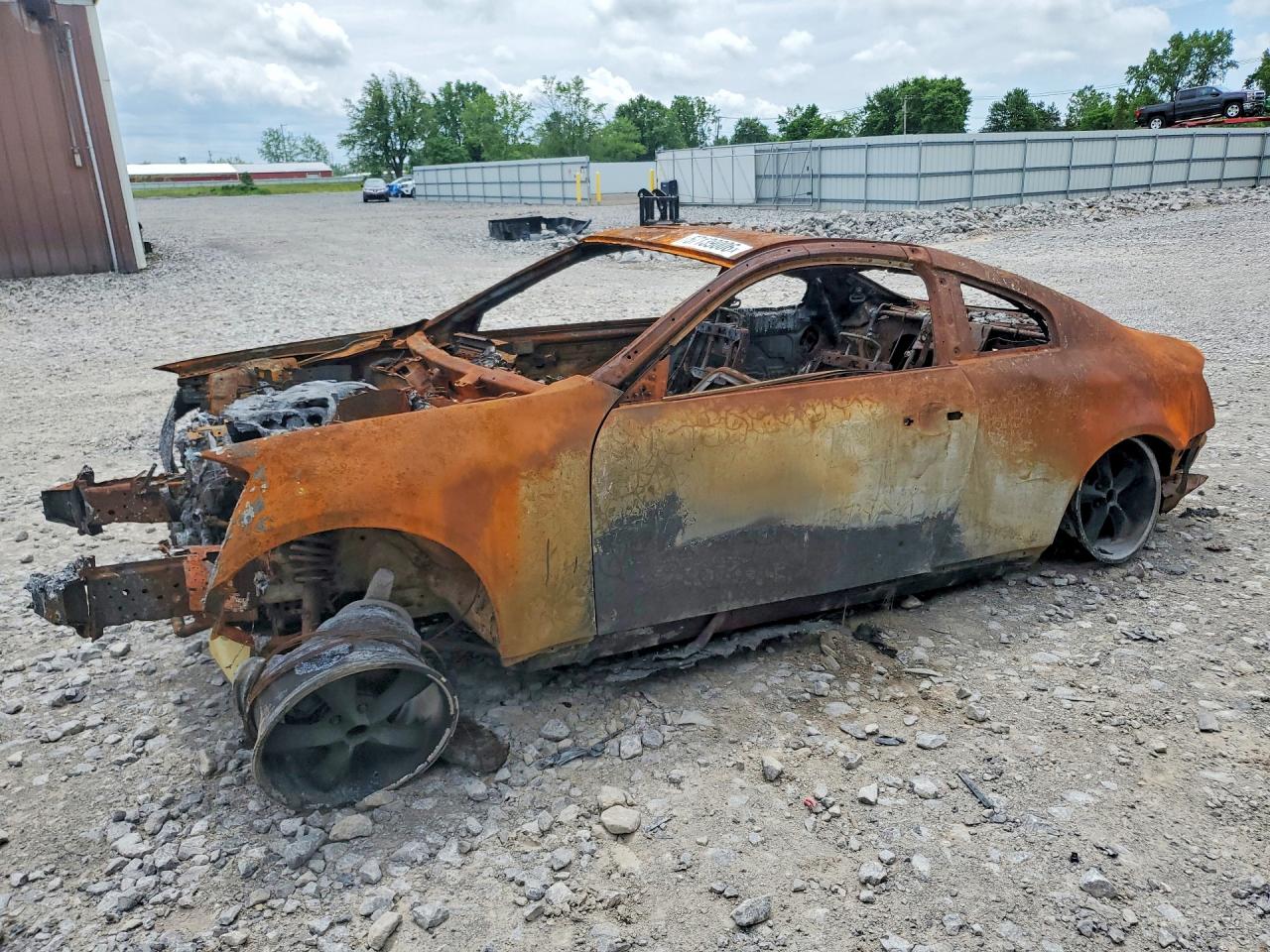 2003 Infiniti G35 w/Leather, VIN JNKCV54E43M213174 — Burn