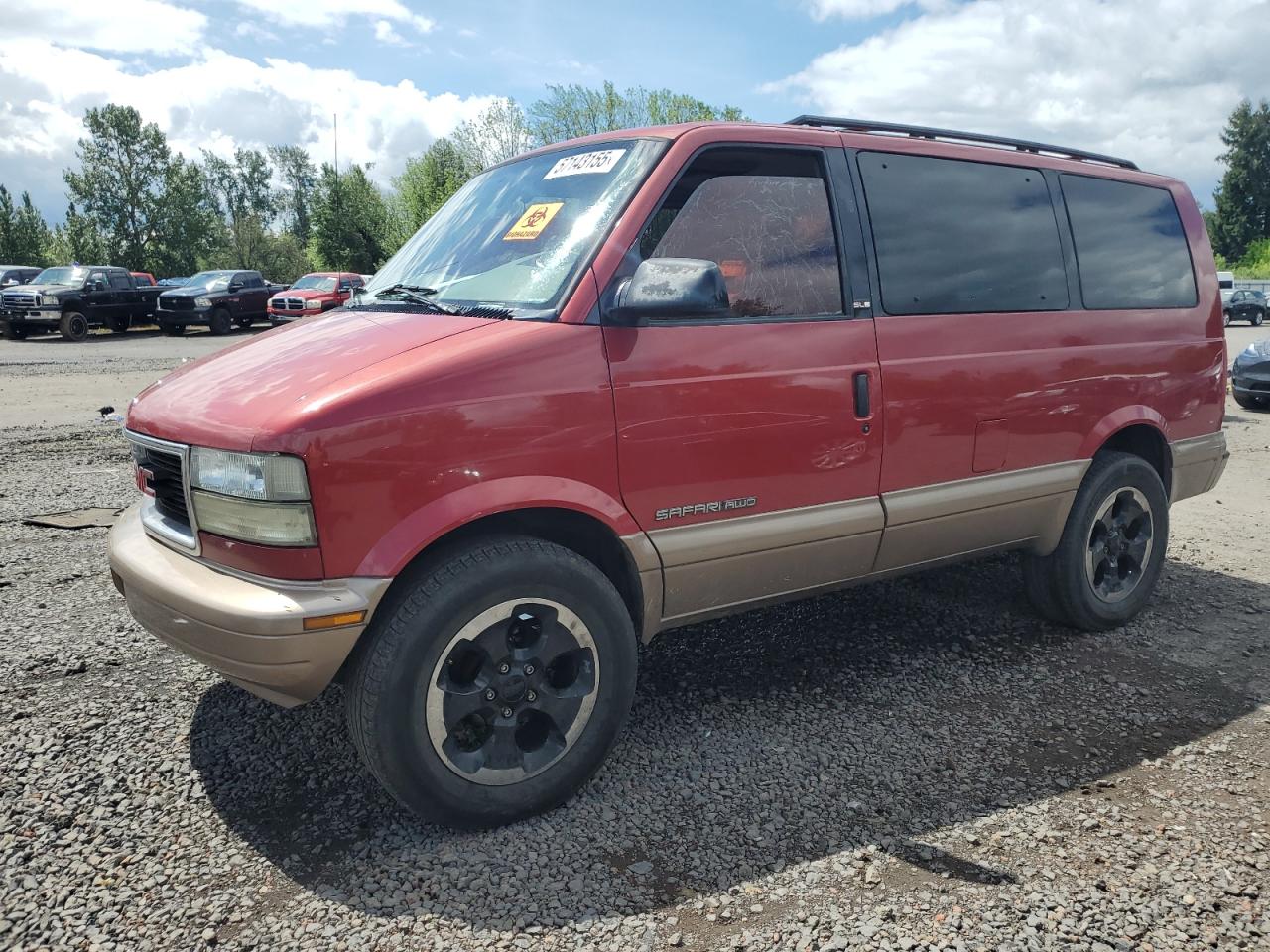 2001 GMC Safari, VIN 1GKEL19W61B514522 — Vandalism